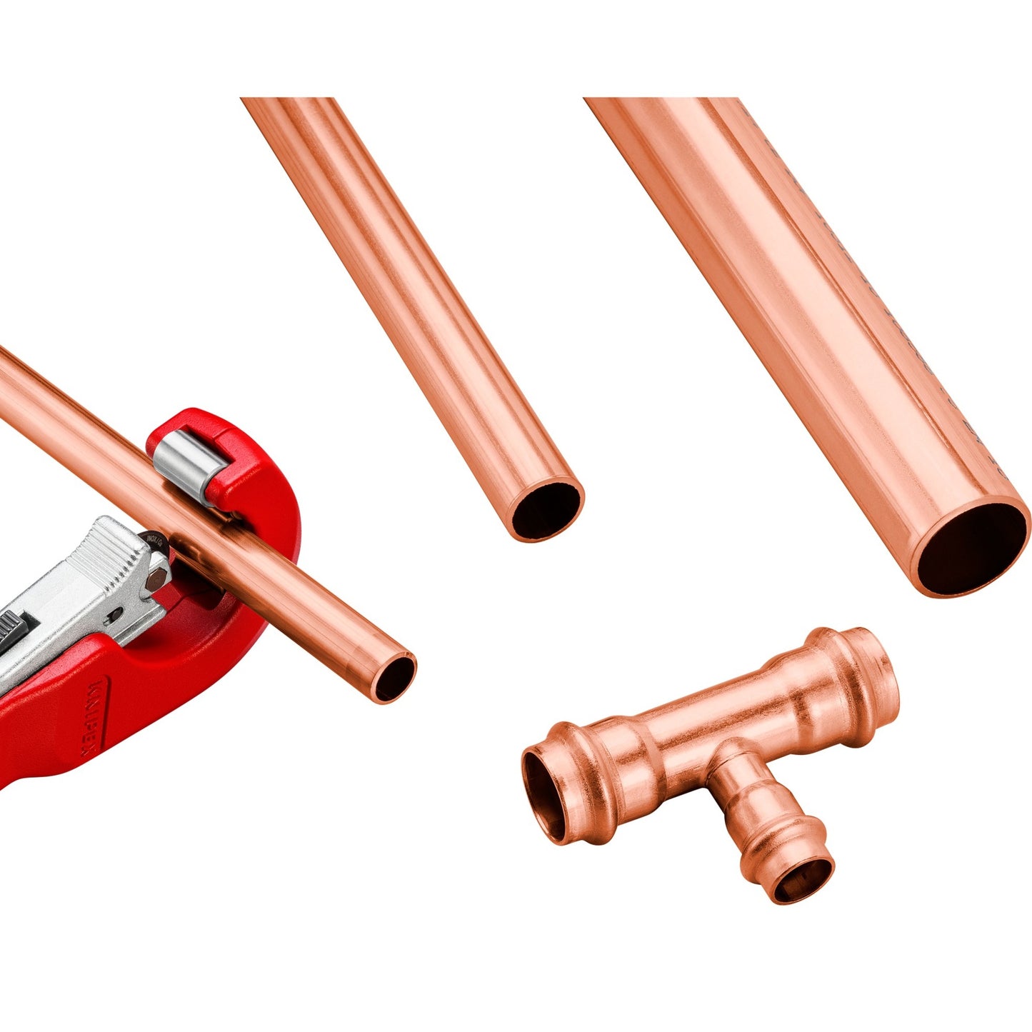 KNIPEX buissnijder tubix 90 31 02 bk pijpsnijder (rood, ø 6 - 35mm)