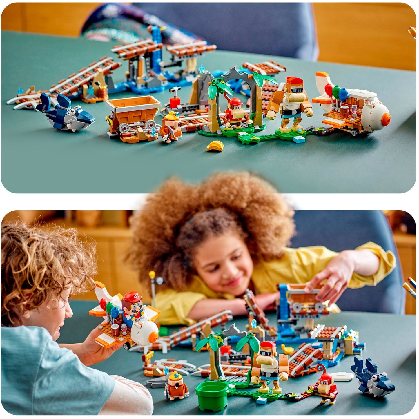 LEGO super mario - uitbreidingsset: diddy kongs mijnwagenrit constructiespeelgoed (71425)