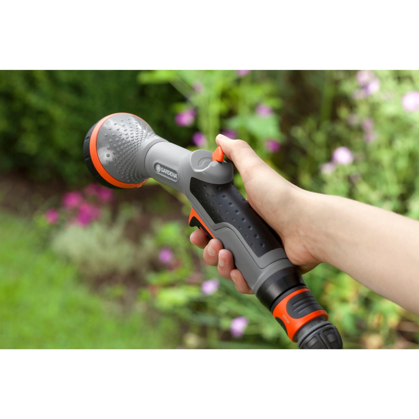GARDENA comfort broes gevoelige planten spuitpistool (grijs oranje, 18321-20)
