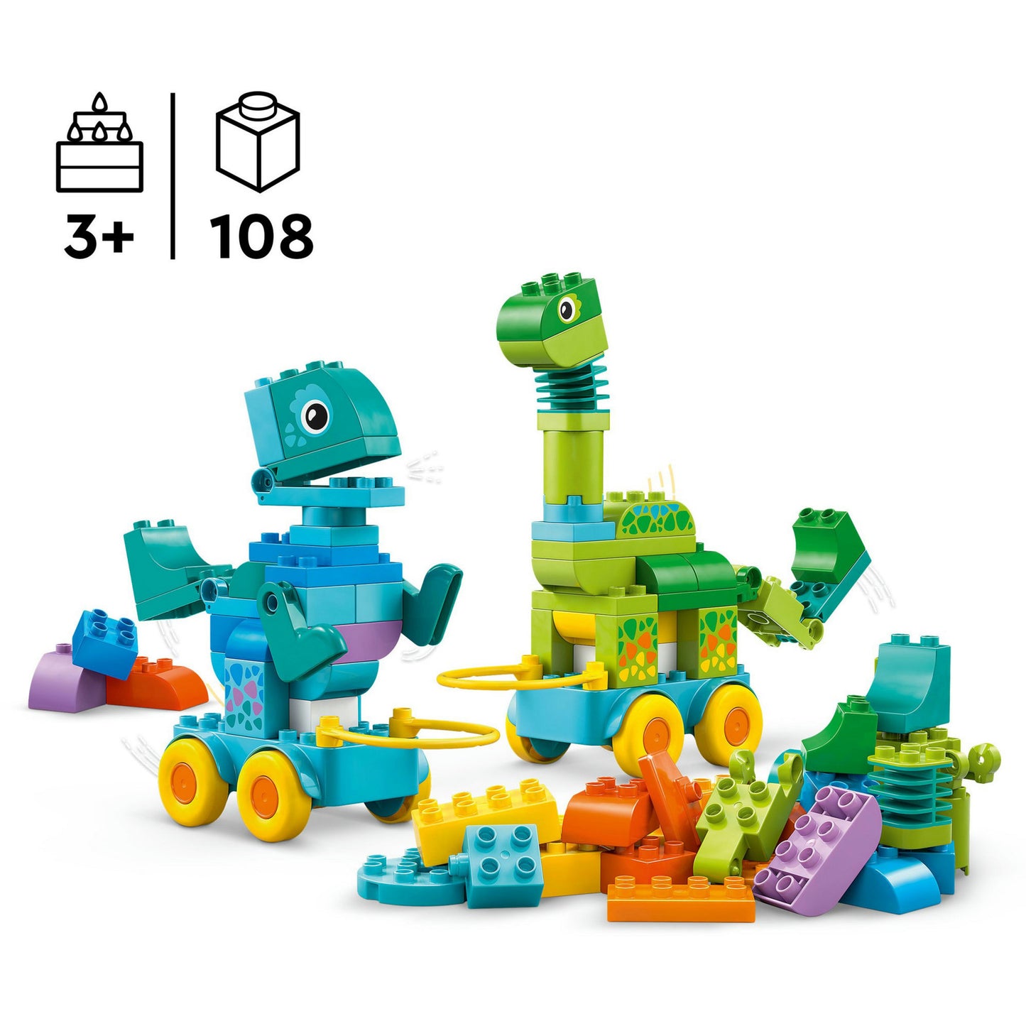 LEGO duplo 10451 3-in-1 dinosaurussen op wielen