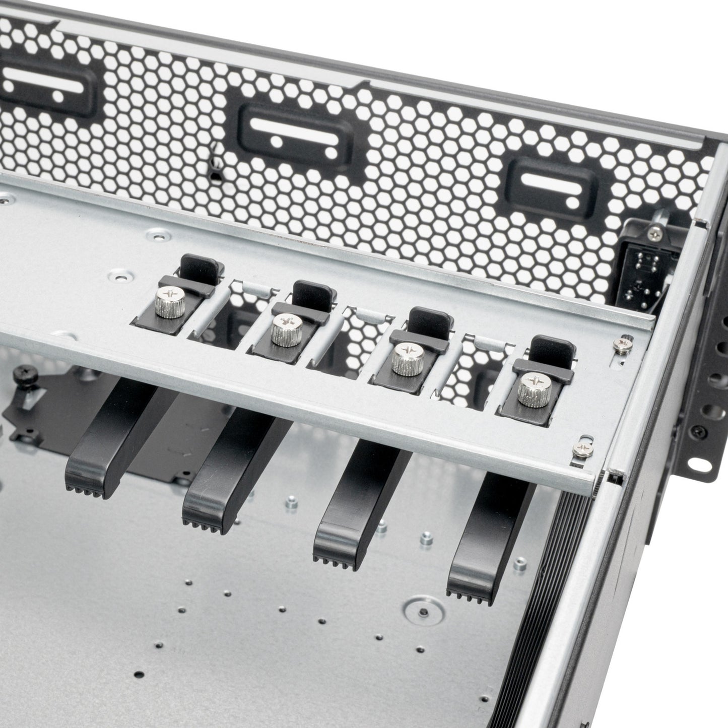 SilverStone rm4a rack behuizing (zwart | 4u | usb-c)