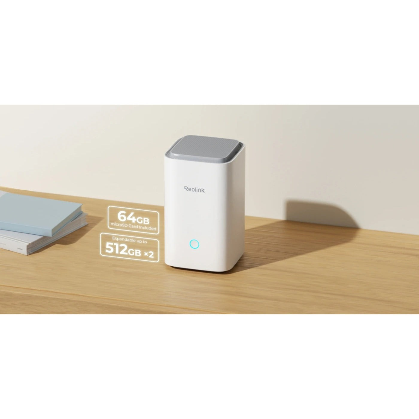 Reolink Hub 1 met 2x Argus Series B310 beveiligingscamera (Wit, 3 MP | WLAN | kleurennachtzicht)