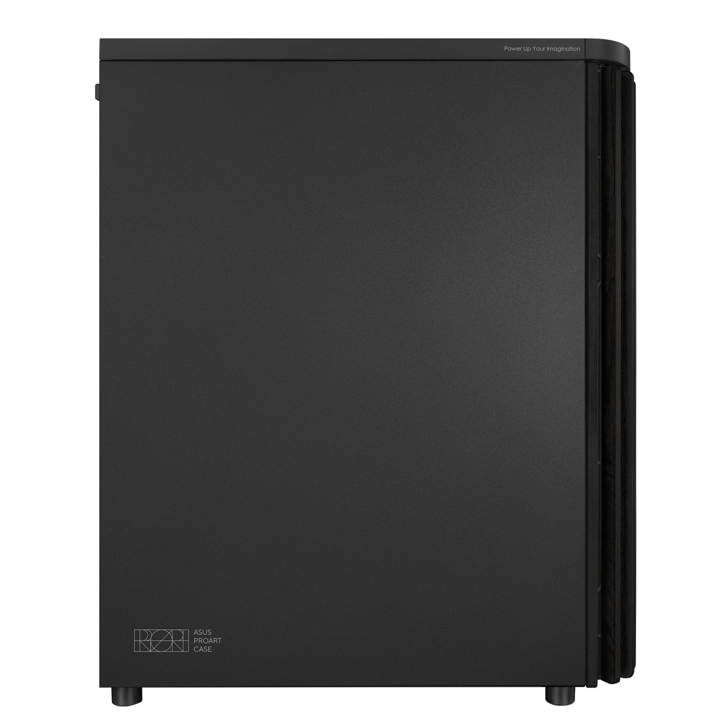 ASUS proart pa401 wood edition - metal panel midi tower behuizing (zwart | 2x usb-a | 1x usb-c)