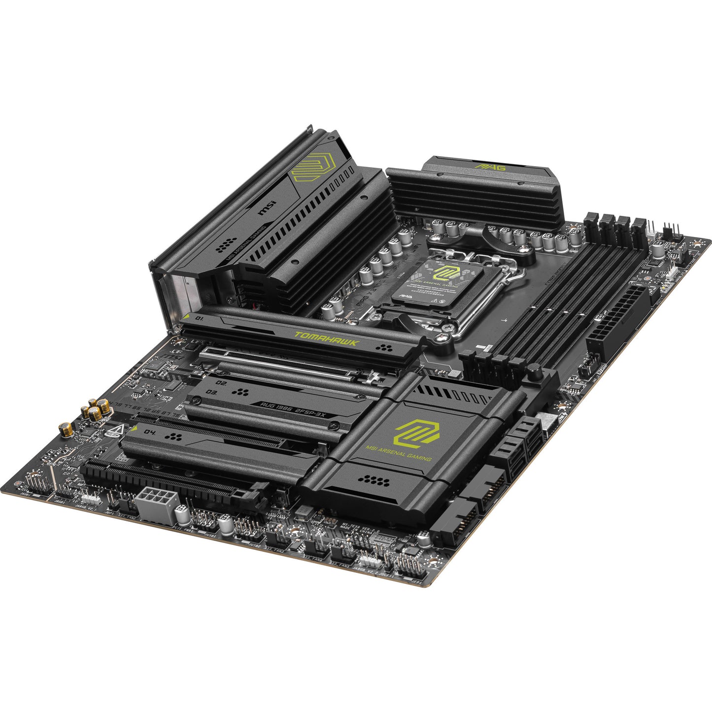 MSI mag x870e tomahawk wifi socket am5 moederbord (zwart, 5gb-lan, wi-fi 7, bt, sound, atx)