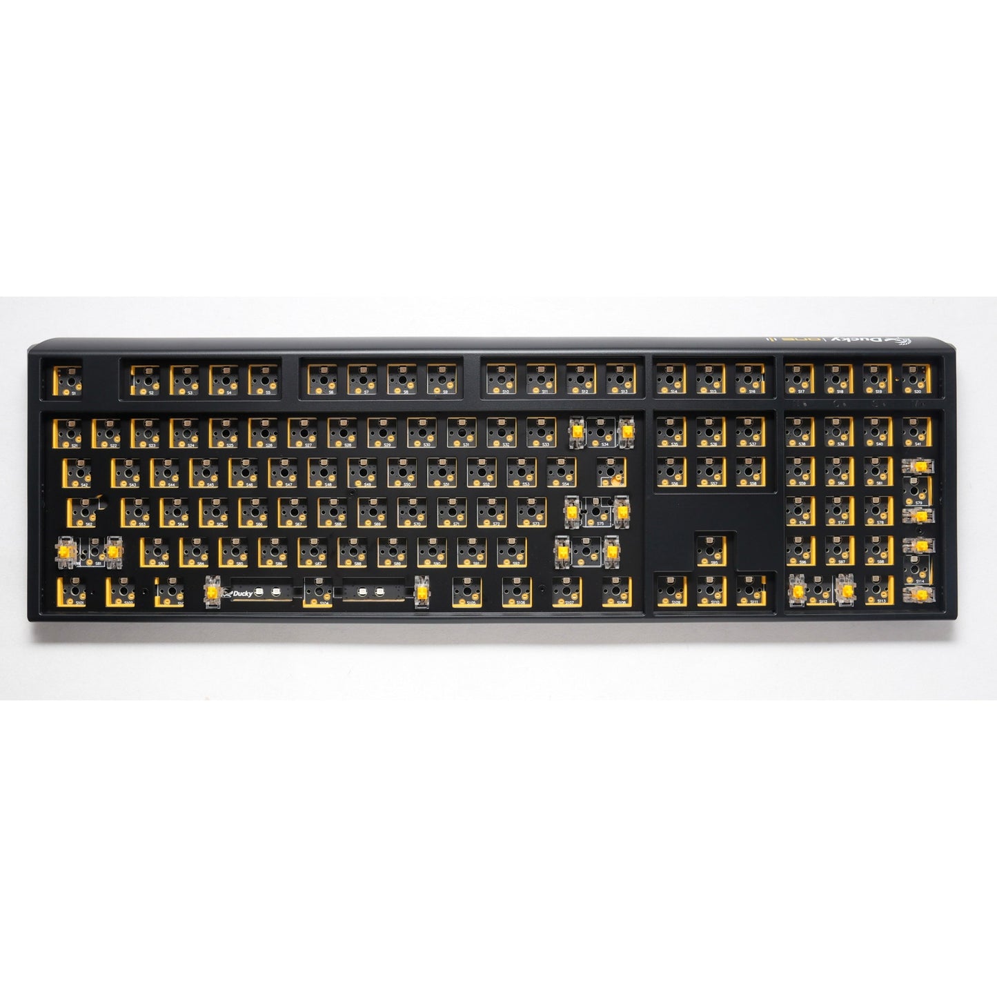 Ducky one 3 ansi layout barebone rgb mechanisch toetsenbord (zwart, us lay-out (qwerty), 100%, rgb leds, hot swap, barebone)