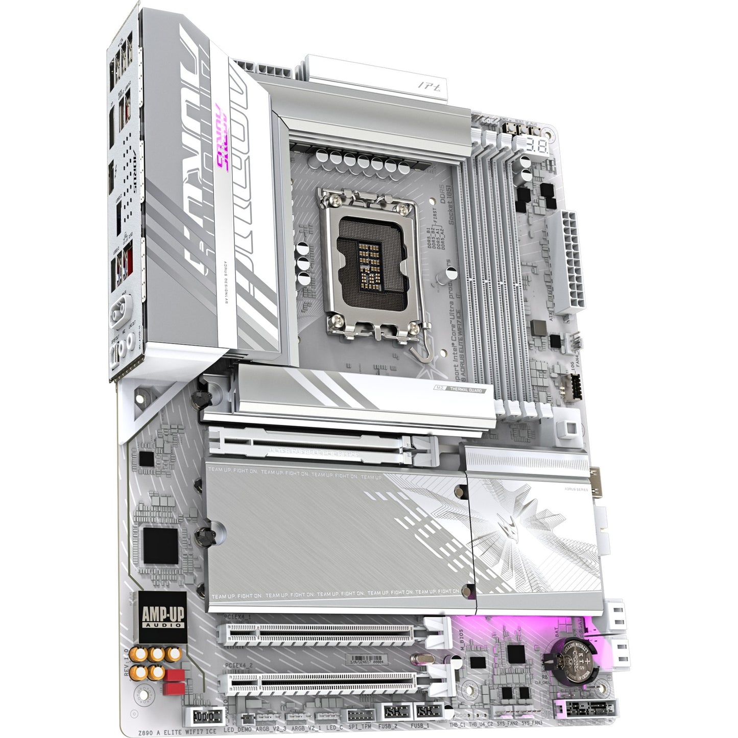 GIGABYTE z890 aorus elite wifi7 ice socket 1851 moederbord (raid, 2.5gb-lan, wi-fi 7, bt, sound, atx)