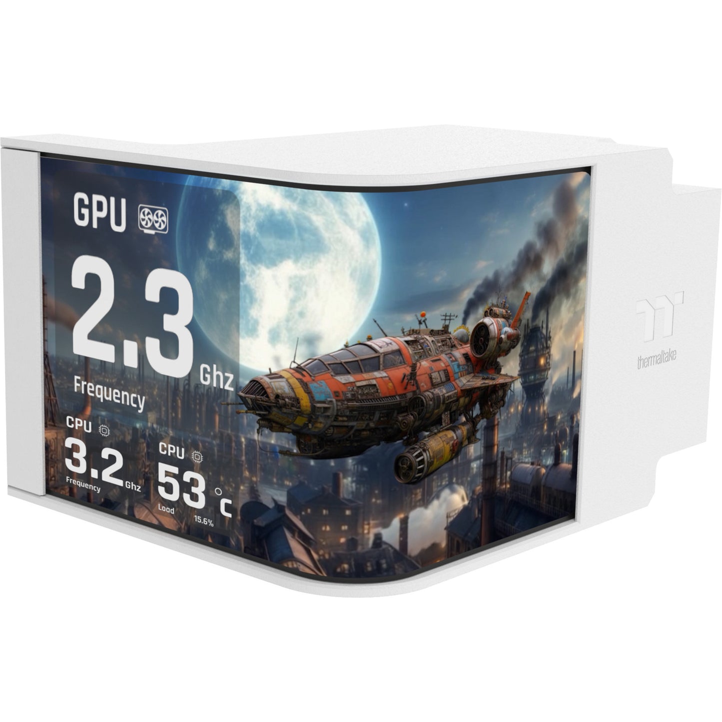 Thermaltake magcurve 360 ultra argb sync aio liquid cooler - snow edition waterkoeling (wit)