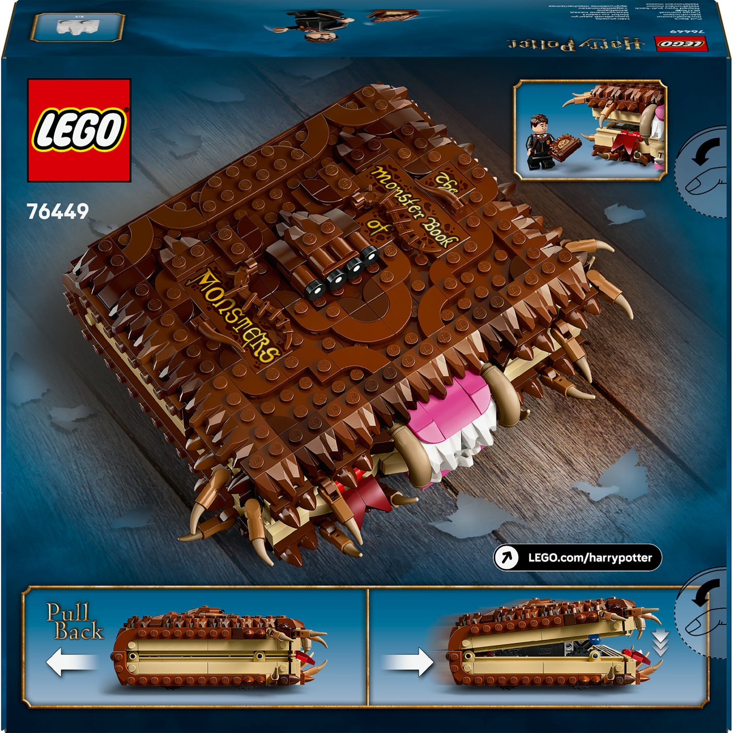 LEGO harry potter - het monsterlijke monsterboek constructiespeelgoed (76449)