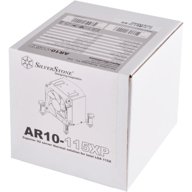 SilverStone ar10-115xp cpu-koeler (zilver, argon series)