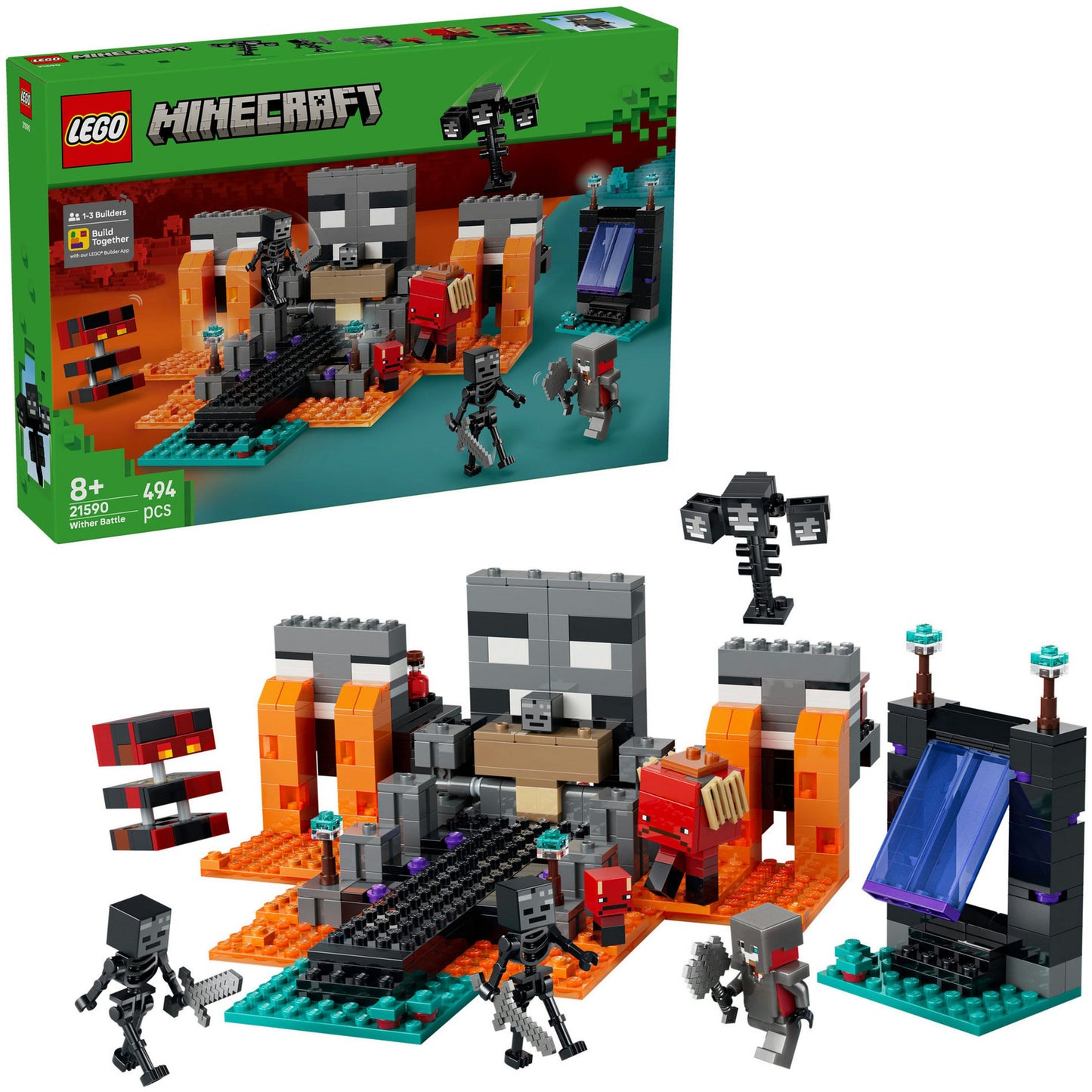 LEGO minecraft 21590 de wither-strijd