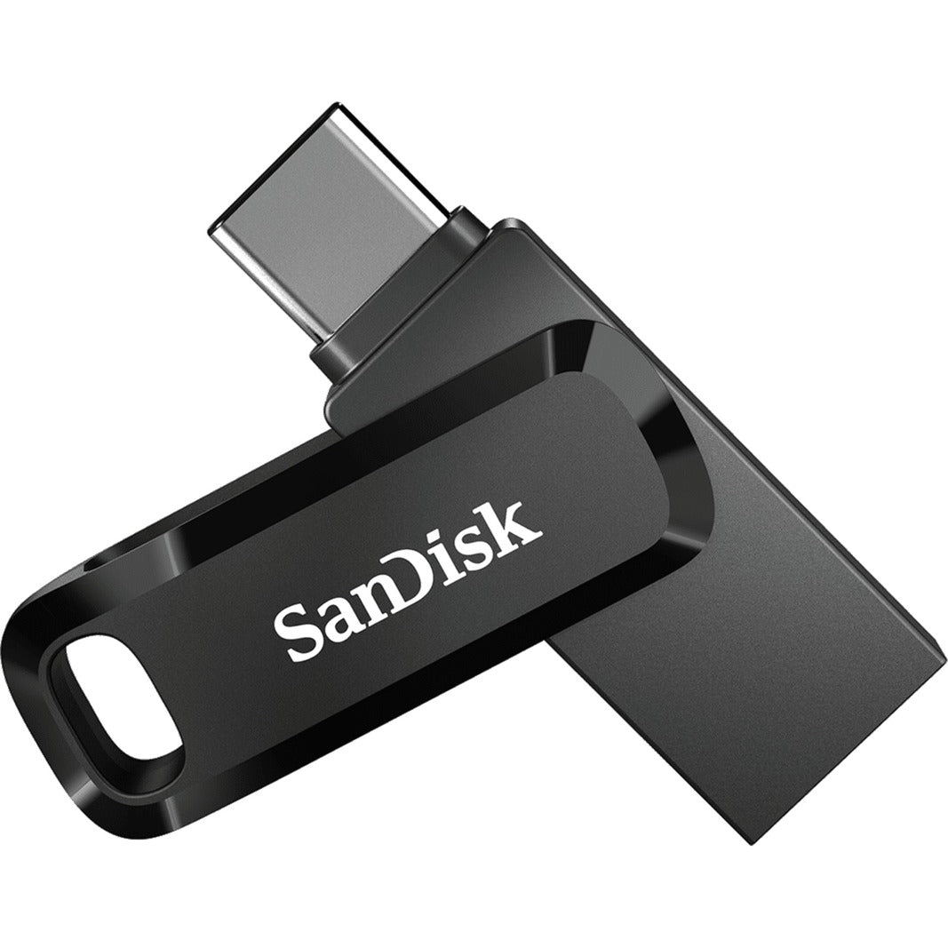 SanDisk ultra dual drive go 128 gb usb-stick (zwart, usb-a 3.2 (5 gbit s), usb-c 3.2 (5 gbit s))