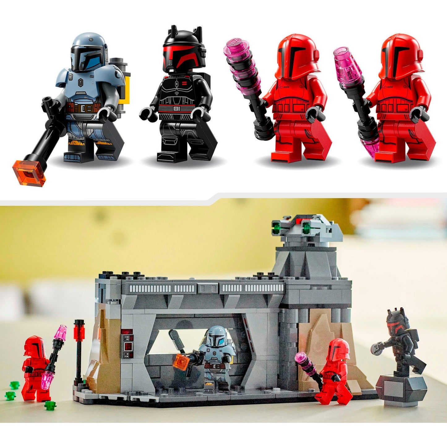 LEGO star wars - paz vizsla en moff gideon duel constructiespeelgoed (75386)