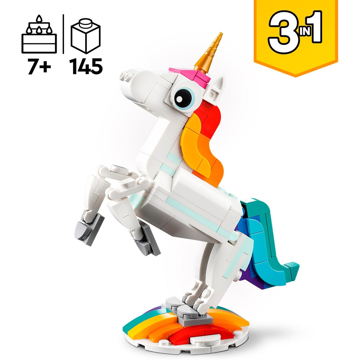 LEGO creator 31140 3in1 magische eenhoorn