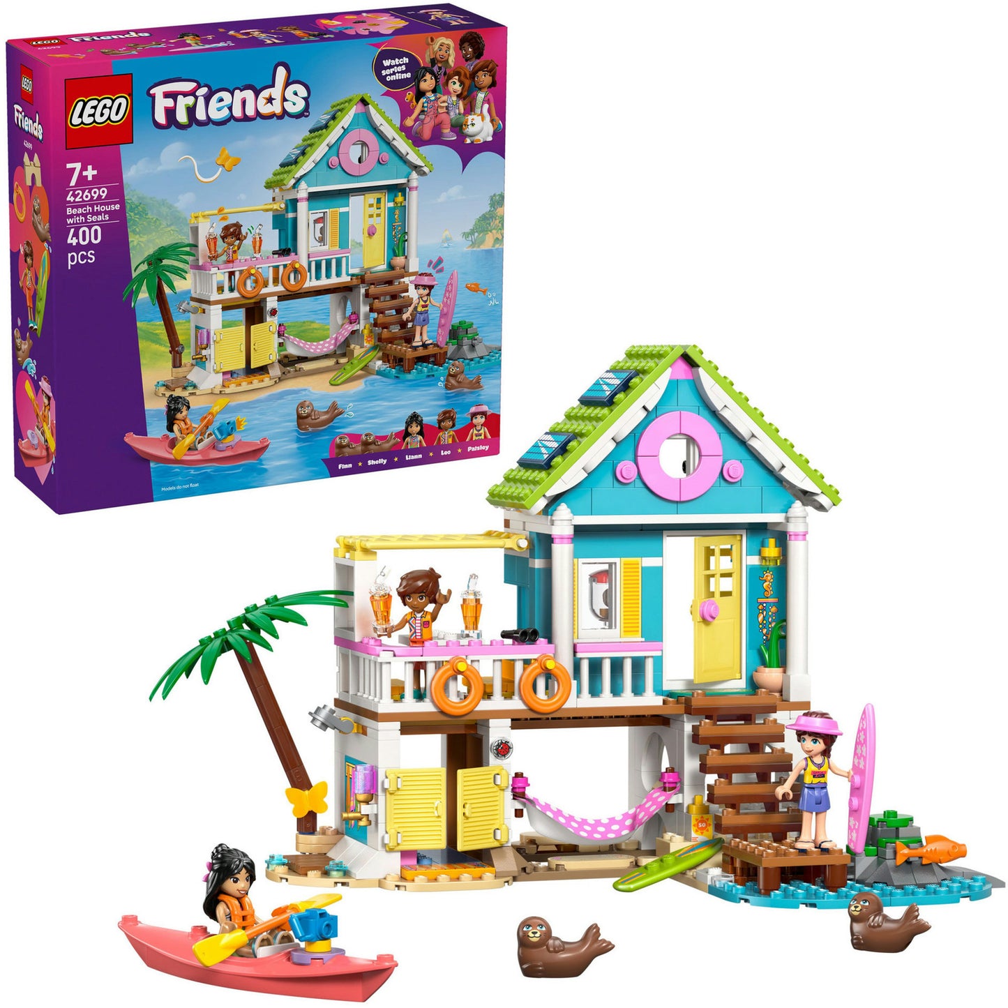 LEGO friends 42699 strandhuis met zeehonden
