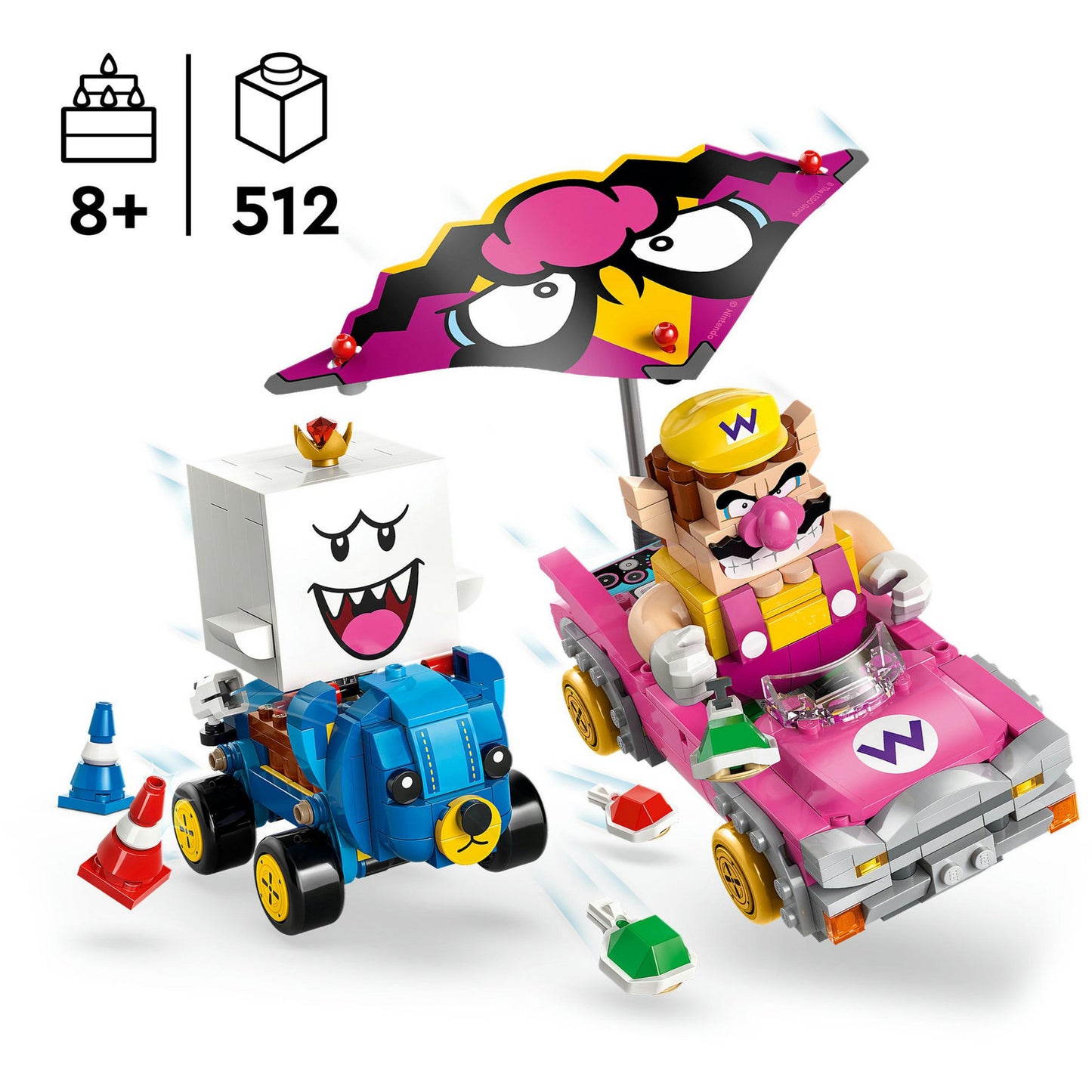 LEGO super mario 72038 wario en king boo