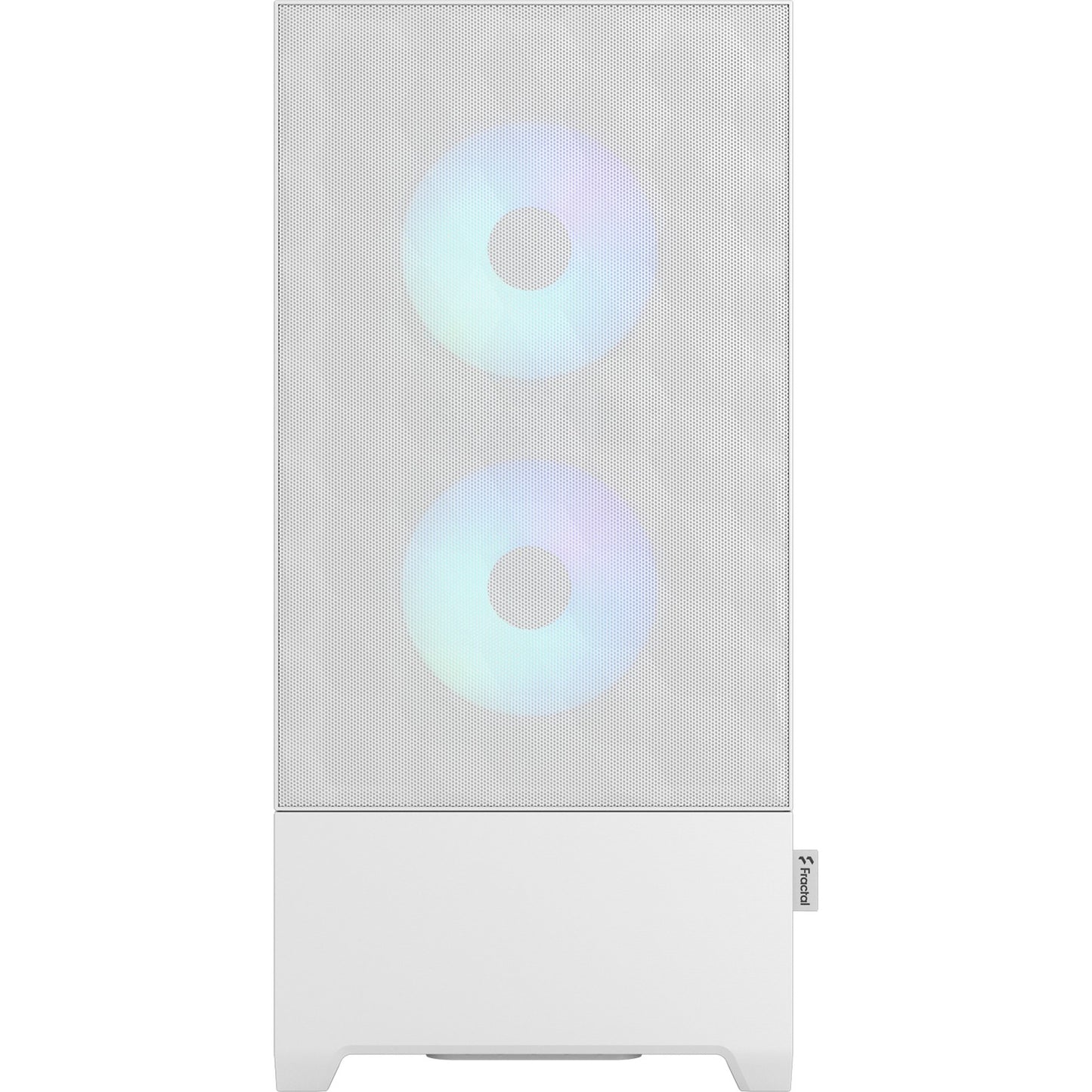 Fractal Design pop air rgb midi tower behuizing (wit | 2x usb-a | rgb | tempered glass)