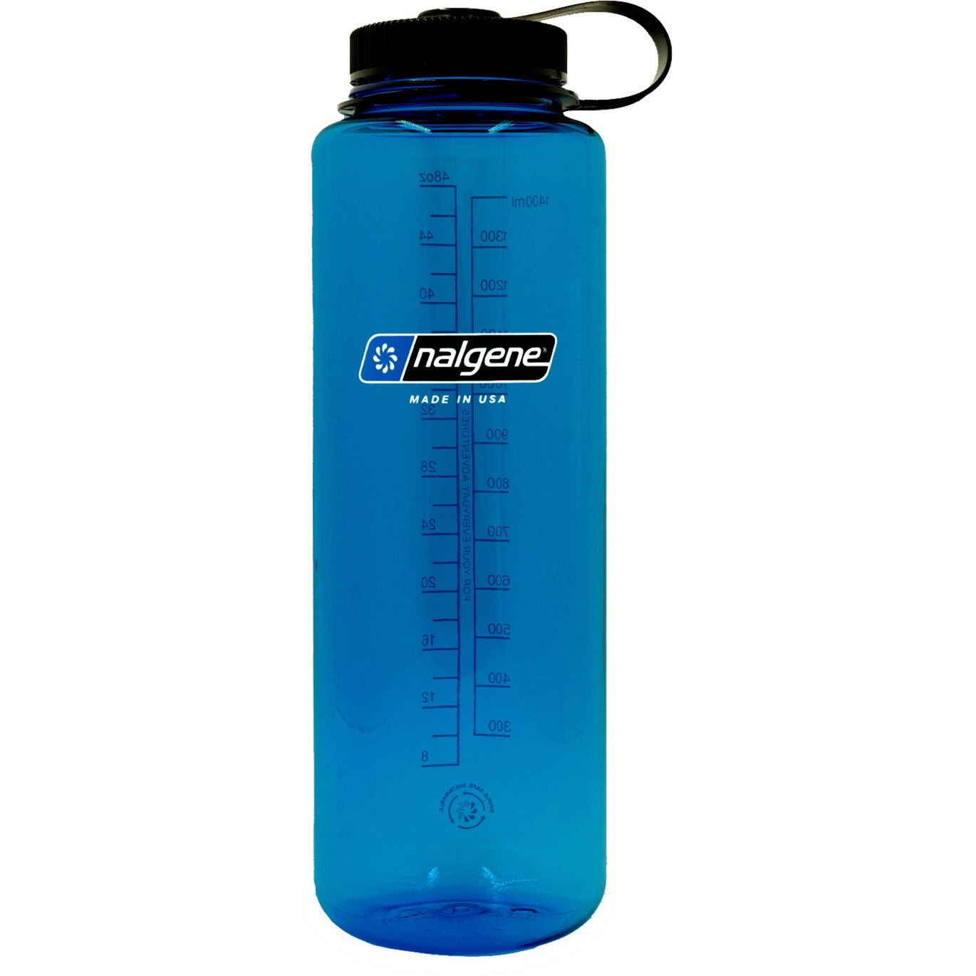 Nalgene Drinkfles Wide Mouth Sustain Silo 1,5 Liter (Transparant blauw)