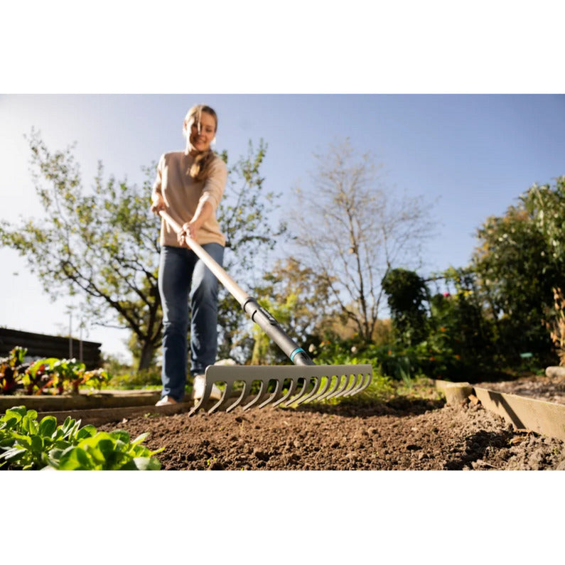 GARDENA pureline hark 36 cm fsc 100% (donkergrijs houtkleur, 17306-20)