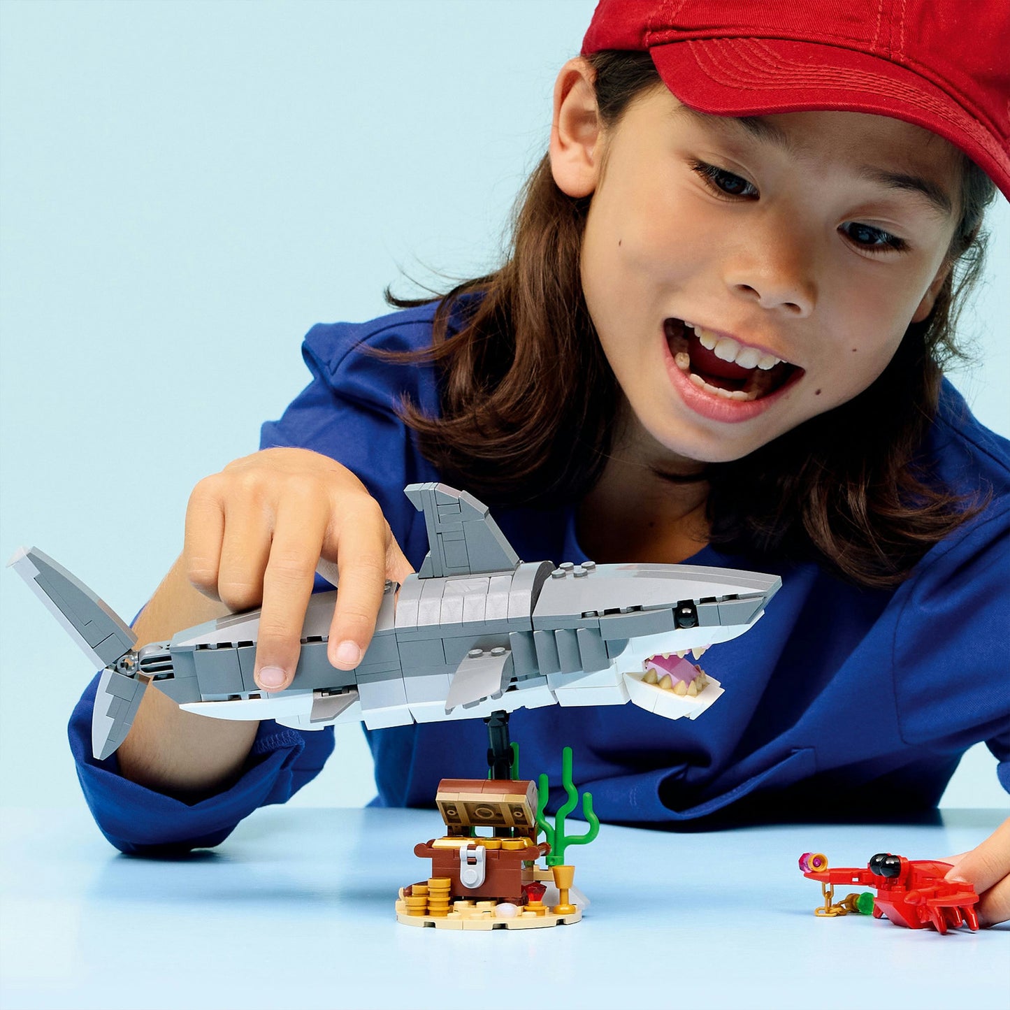 LEGO woeste haai met schatkist constructiespeelgoed (31381)
