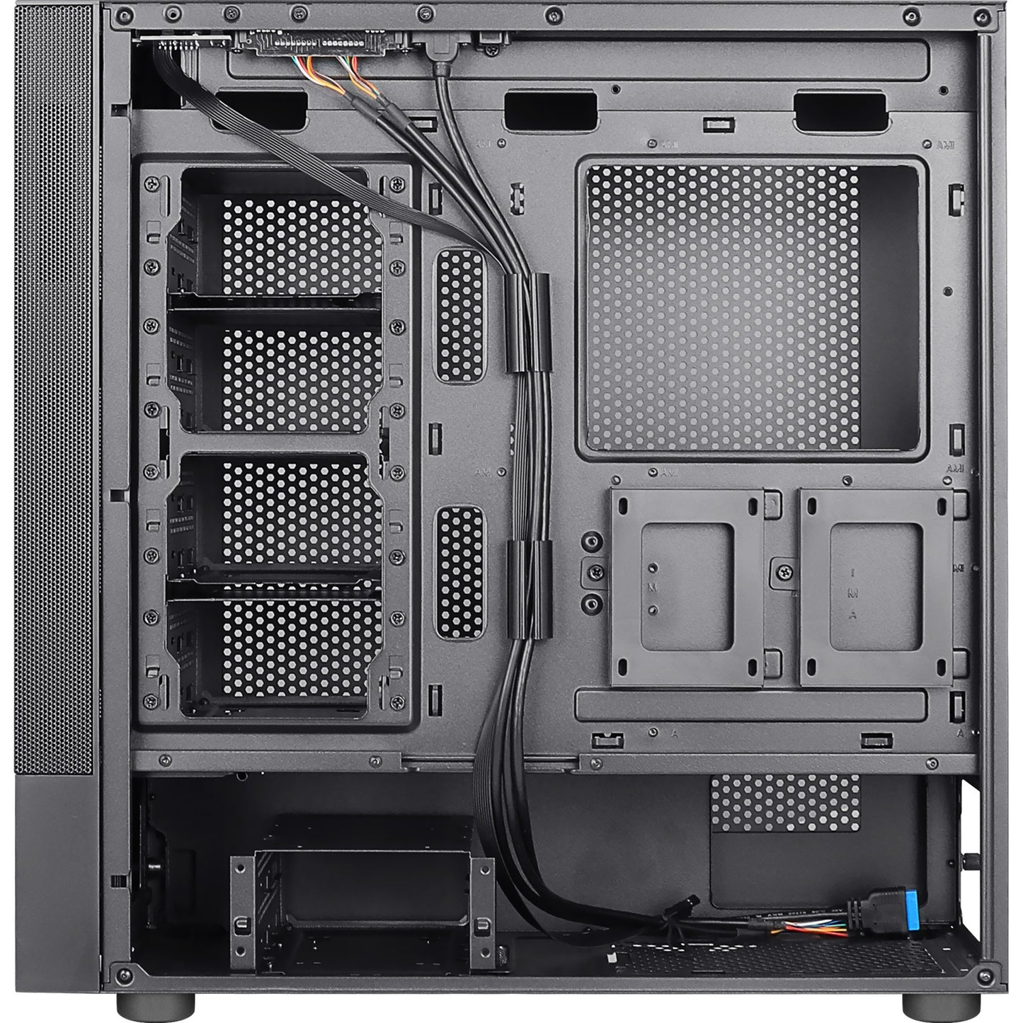 Aerocool cipher s-bk-v1 midi tower behuizing (zwart | 3x usb-a)