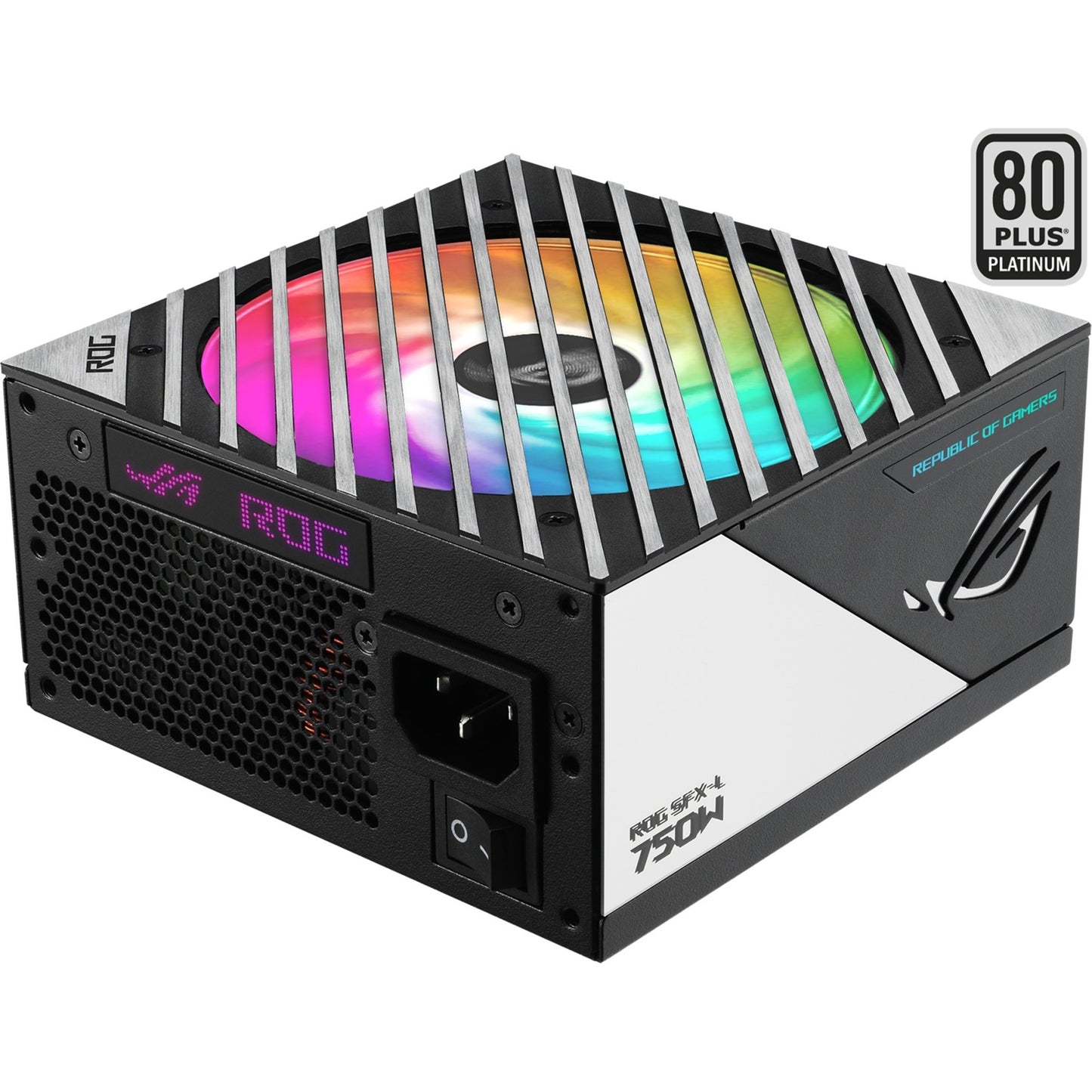 ASUS rog loki sfx-l platinum modulaire 750 watt voeding (zwart, 1x 12v-2x6, 3x pcie)