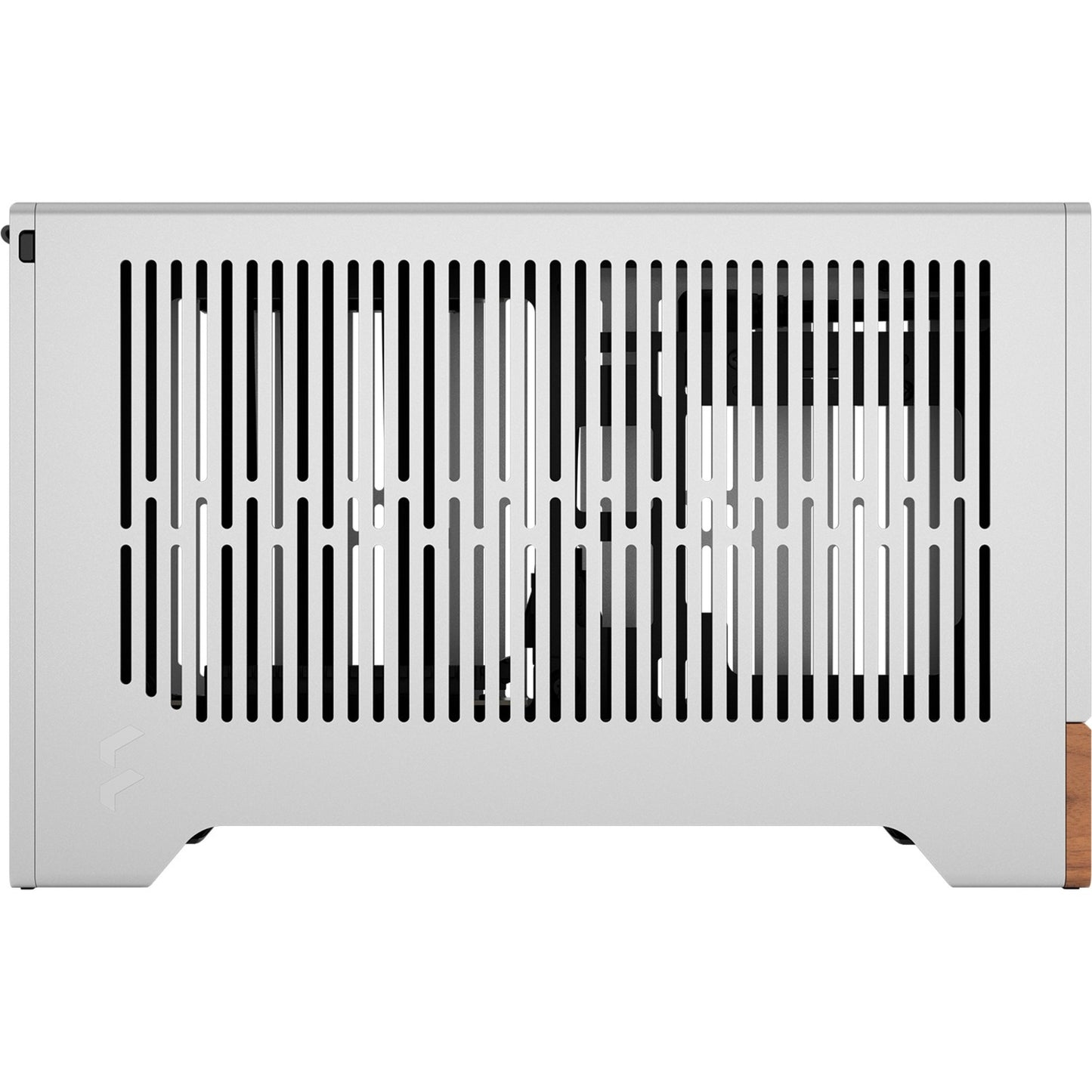 Fractal Design terra mini tower behuizing (zilver houtkleur | 1x usb-a | 1x usb-c)