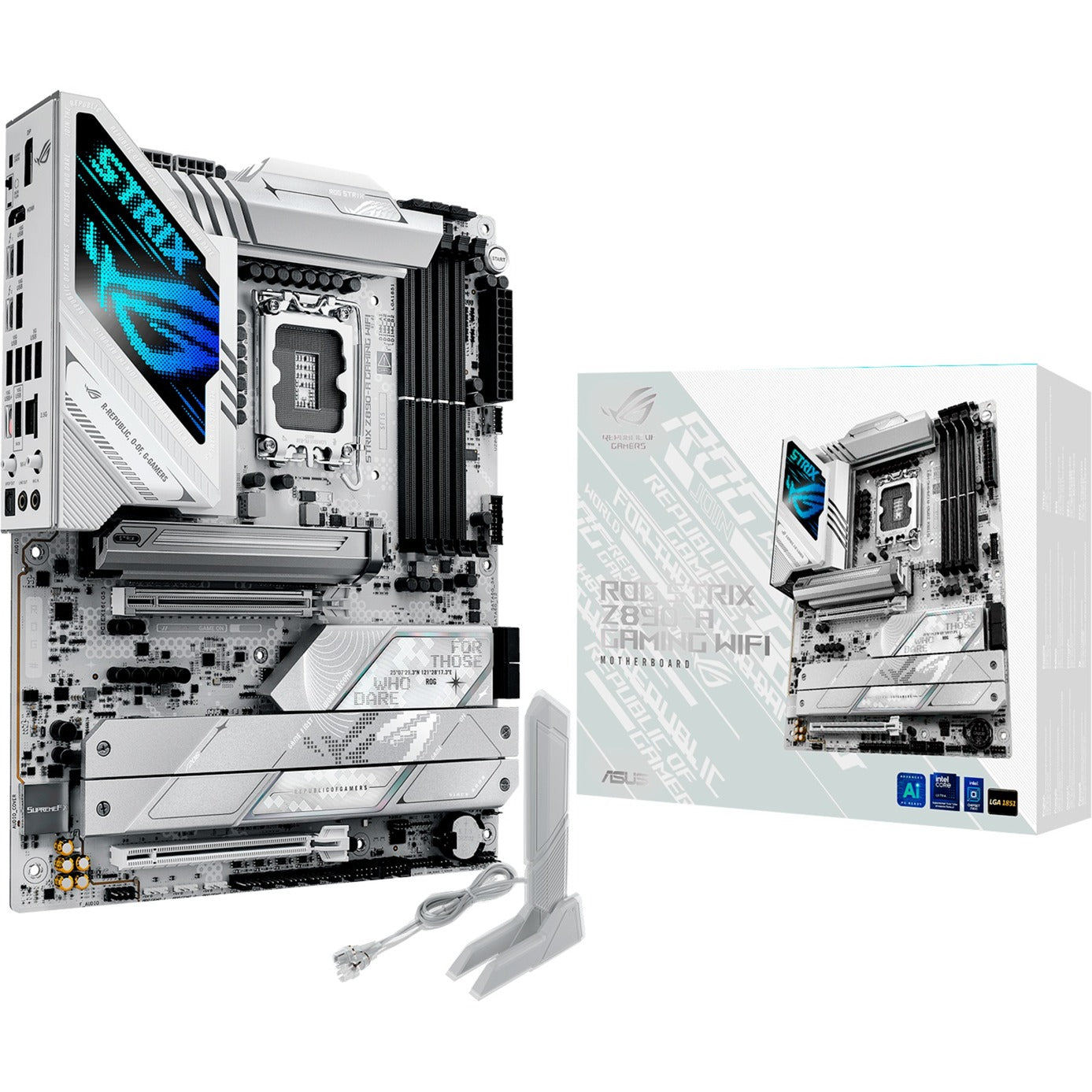 ASUS rog strix z890-a gaming wifi socket 1851 moederbord (raid, 2.5gb-lan, wi-fi 7, bt, sound, atx)