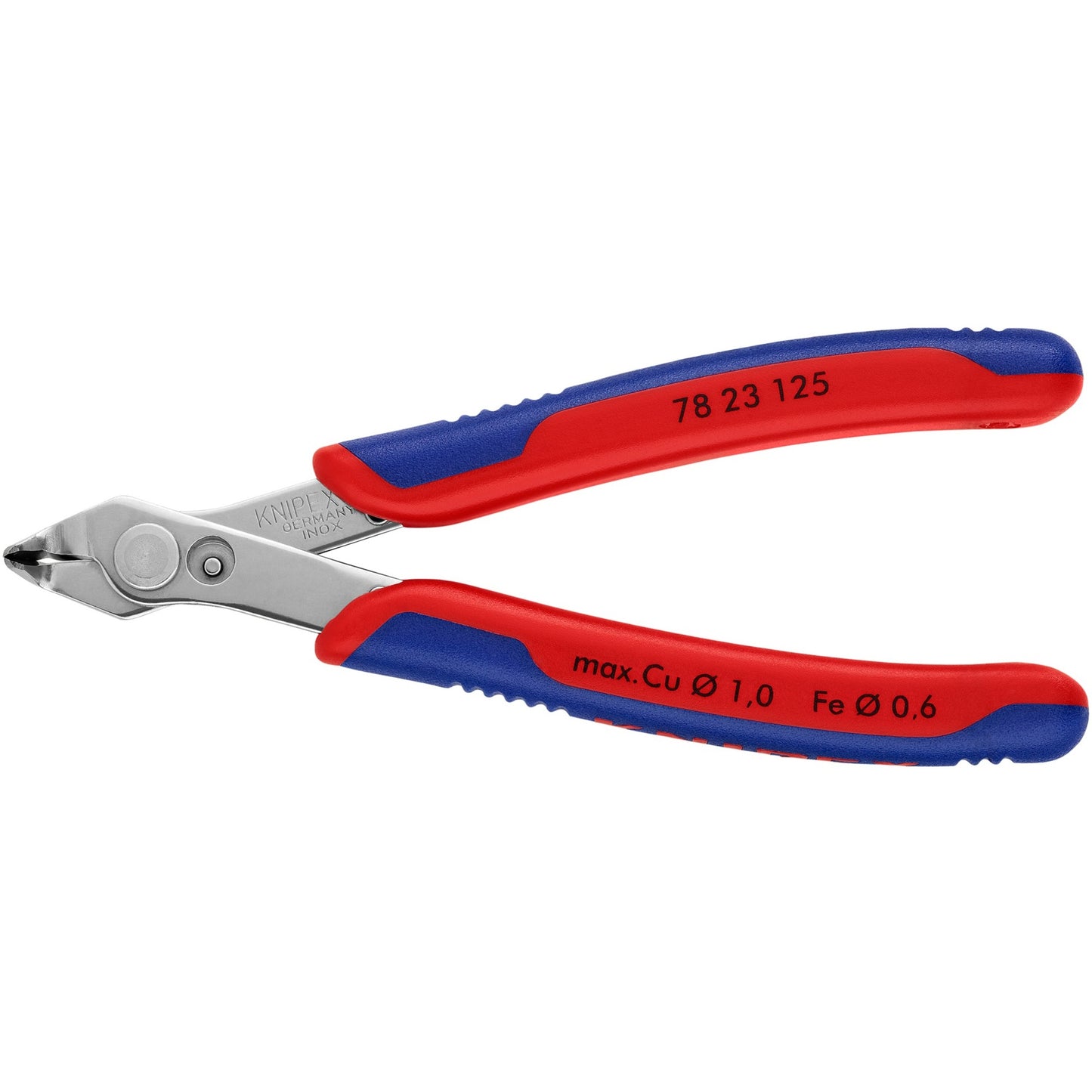 KNIPEX electronic super knips 78 23 125 elektronica-tang (rood blauw)