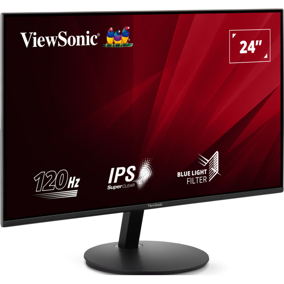 ViewSonic va24e1-h full hd 24 monitor (zwart, 1x hdmi, 1x vga, 120 hz)