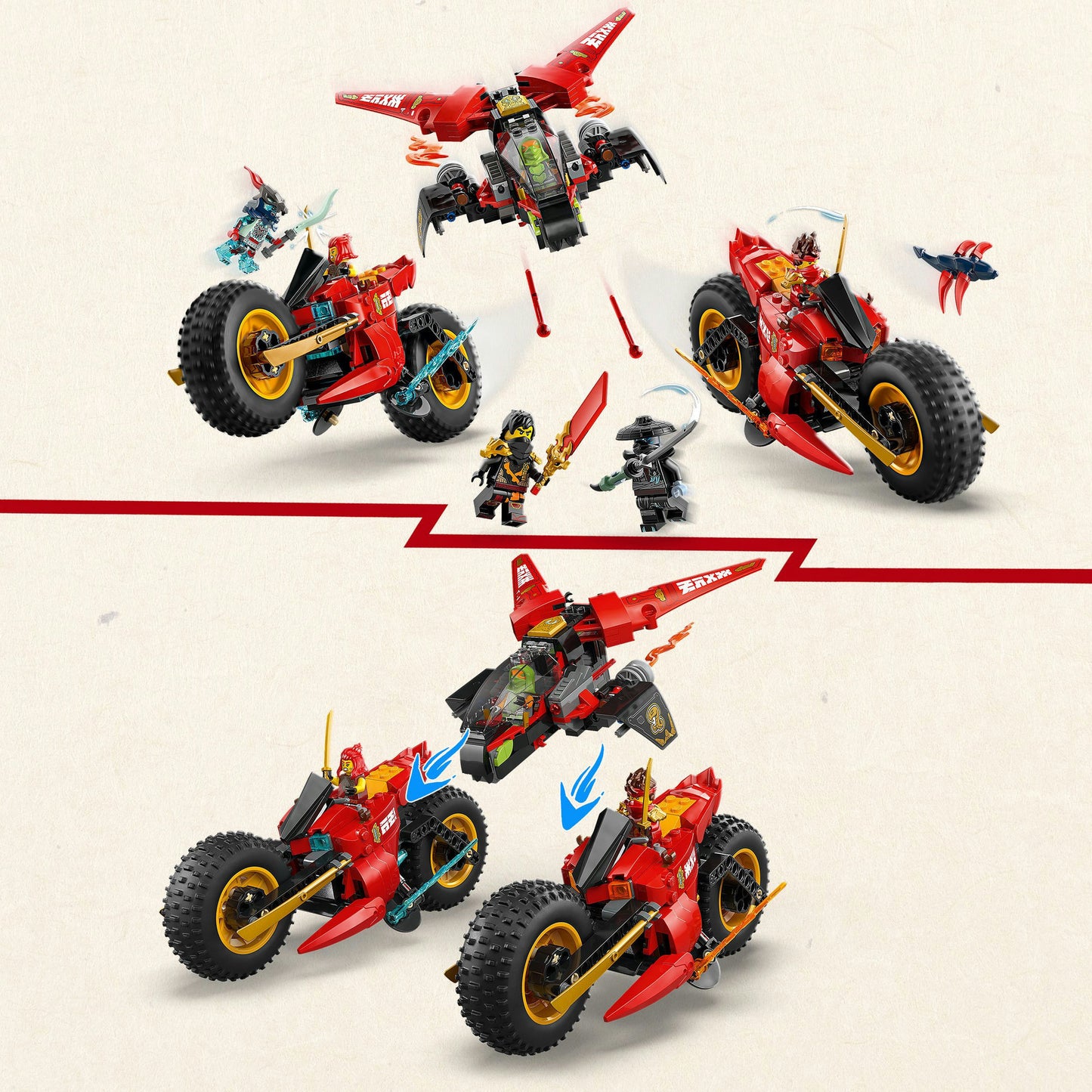 LEGO ninjago 71844 ninja strijdvoertuig
