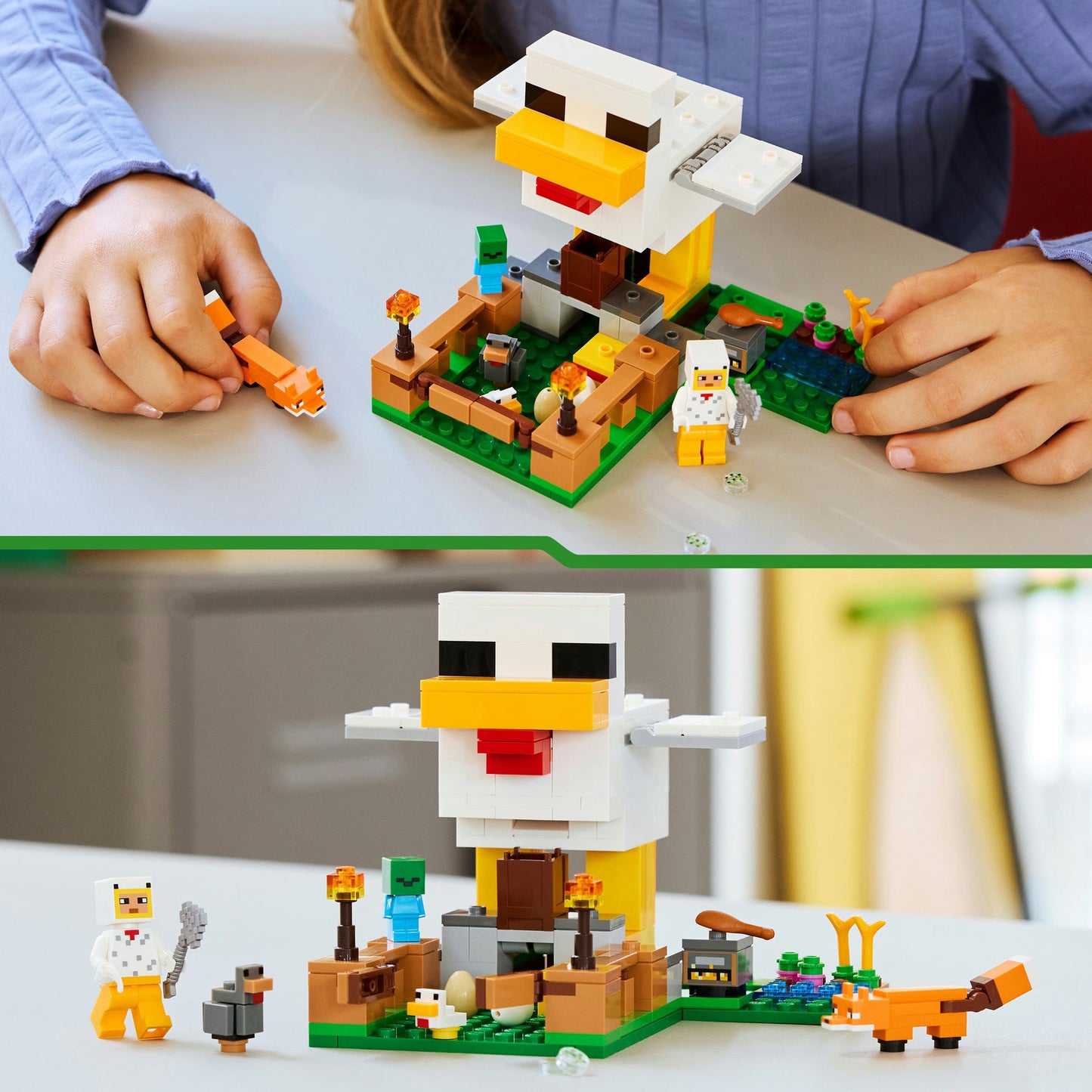 LEGO minecraft 21585 kippenboerderij