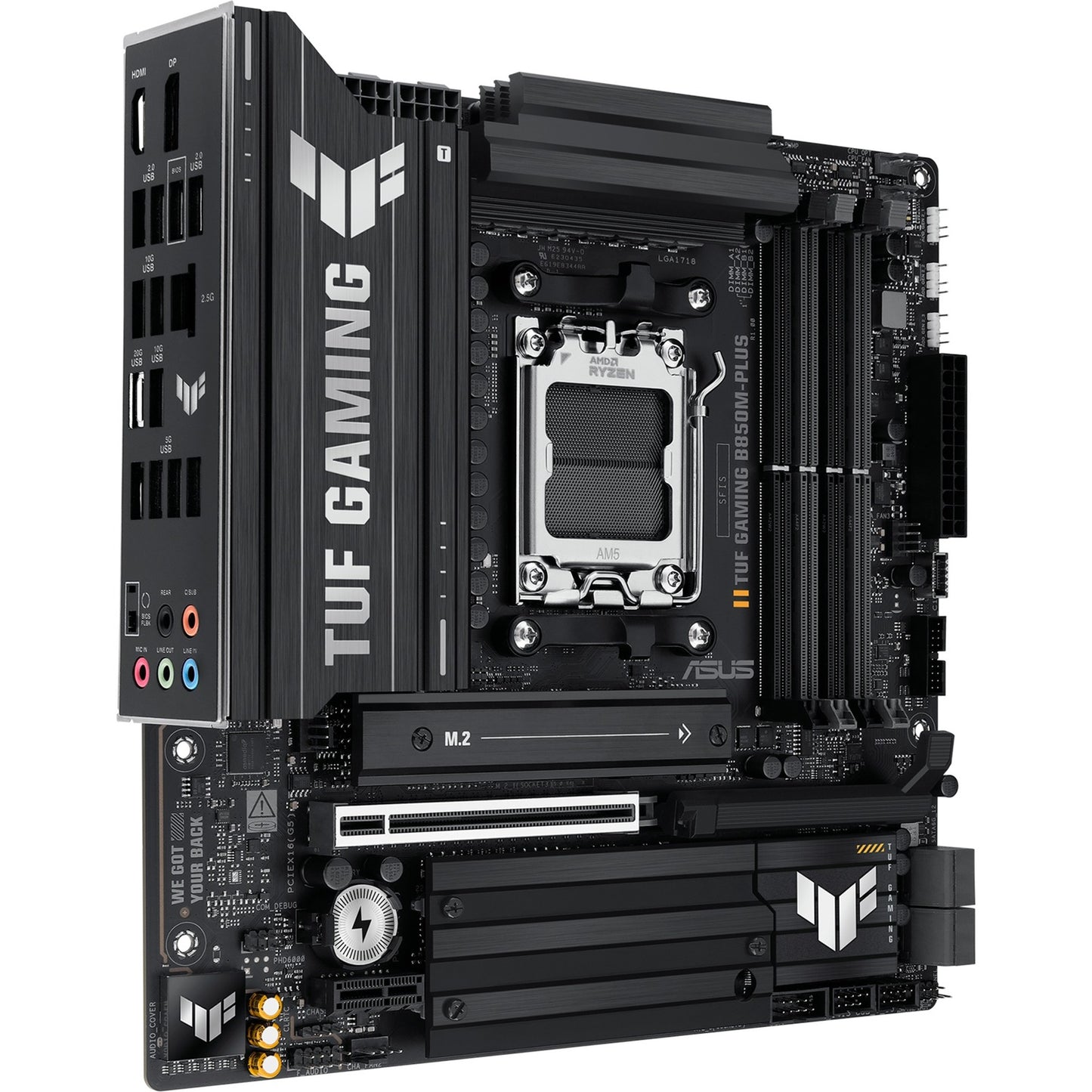 ASUS tuf gaming b850m-plus socket am5 moederbord (2.5 gbe-lan, sound, µatx)