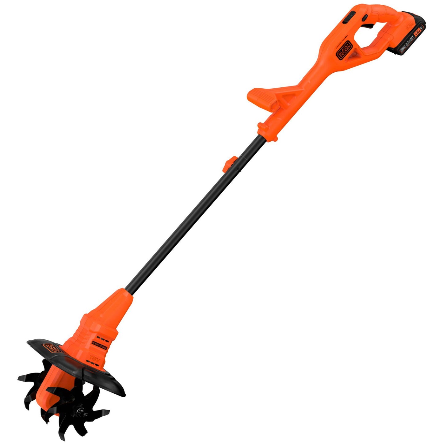 BLACK+DECKER betl1820l-qw 18v 2.0ah grondfrees (oranje zwart, 18v 2.0ah accu en 400ma lader inbegrepen)
