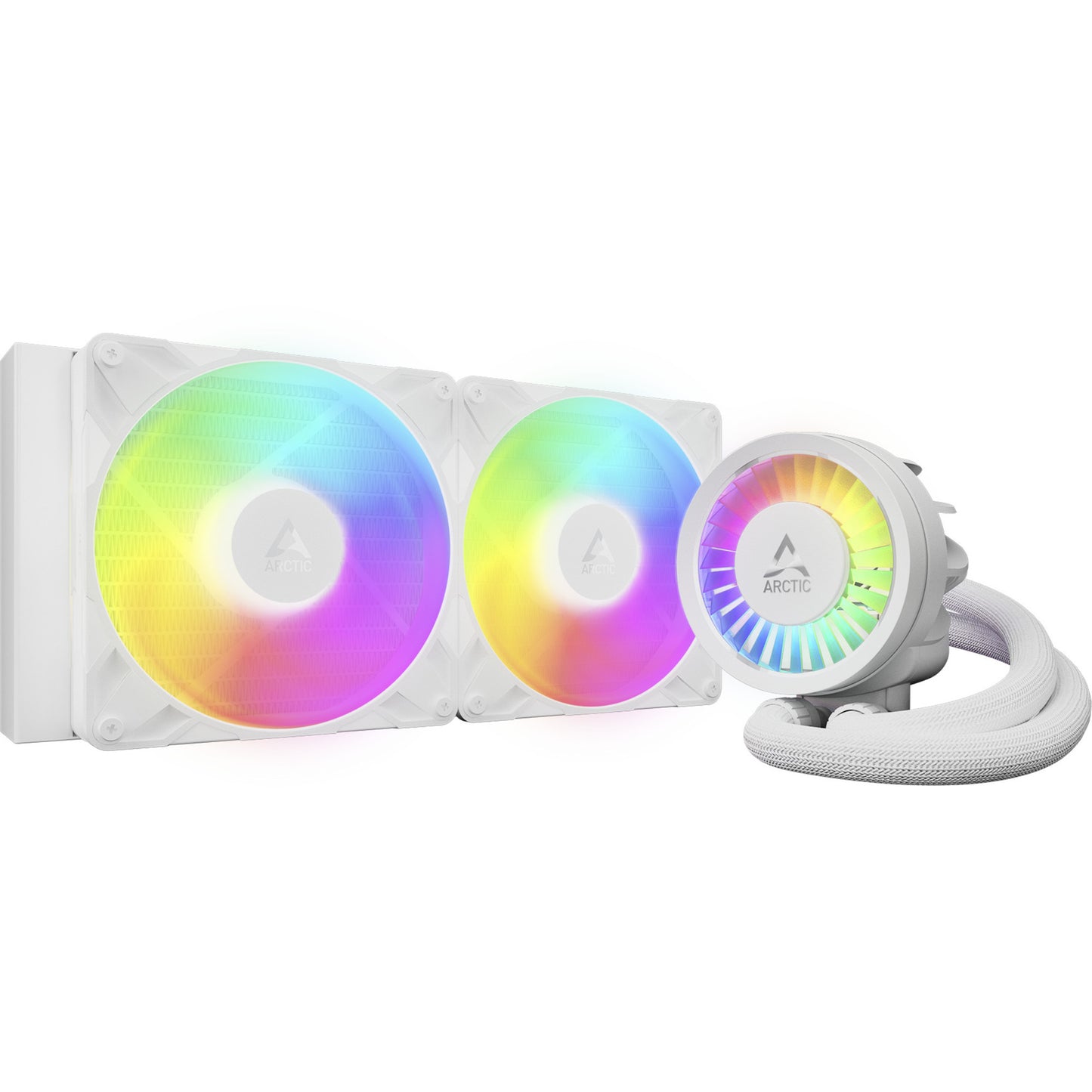 ARCTIC liquid freezer iii pro 280 a-rgb waterkoeling (wit, 4-pins pwm fan-connector)