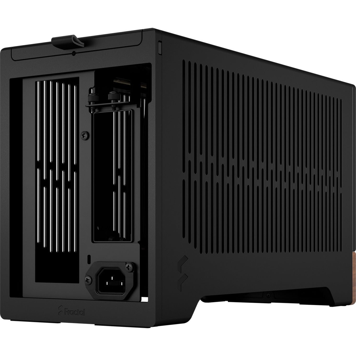Fractal Design terra mini tower behuizing (grafiet houtkleur | 1x usb-a | 1x usb-c)