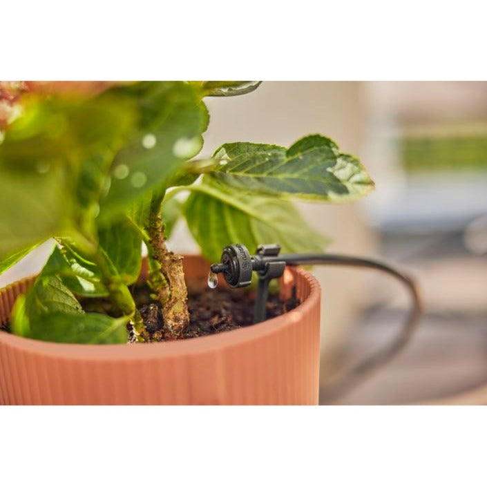 GARDENA micro-drip-bewatering balkon set (15 planten) druppelaar (zwart grijs)