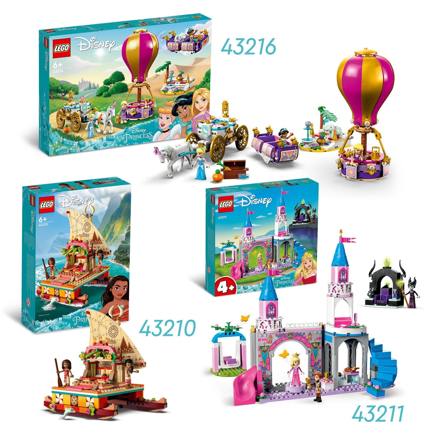 LEGO disney princess - betoverende reis van prinses constructiespeelgoed (43216)
