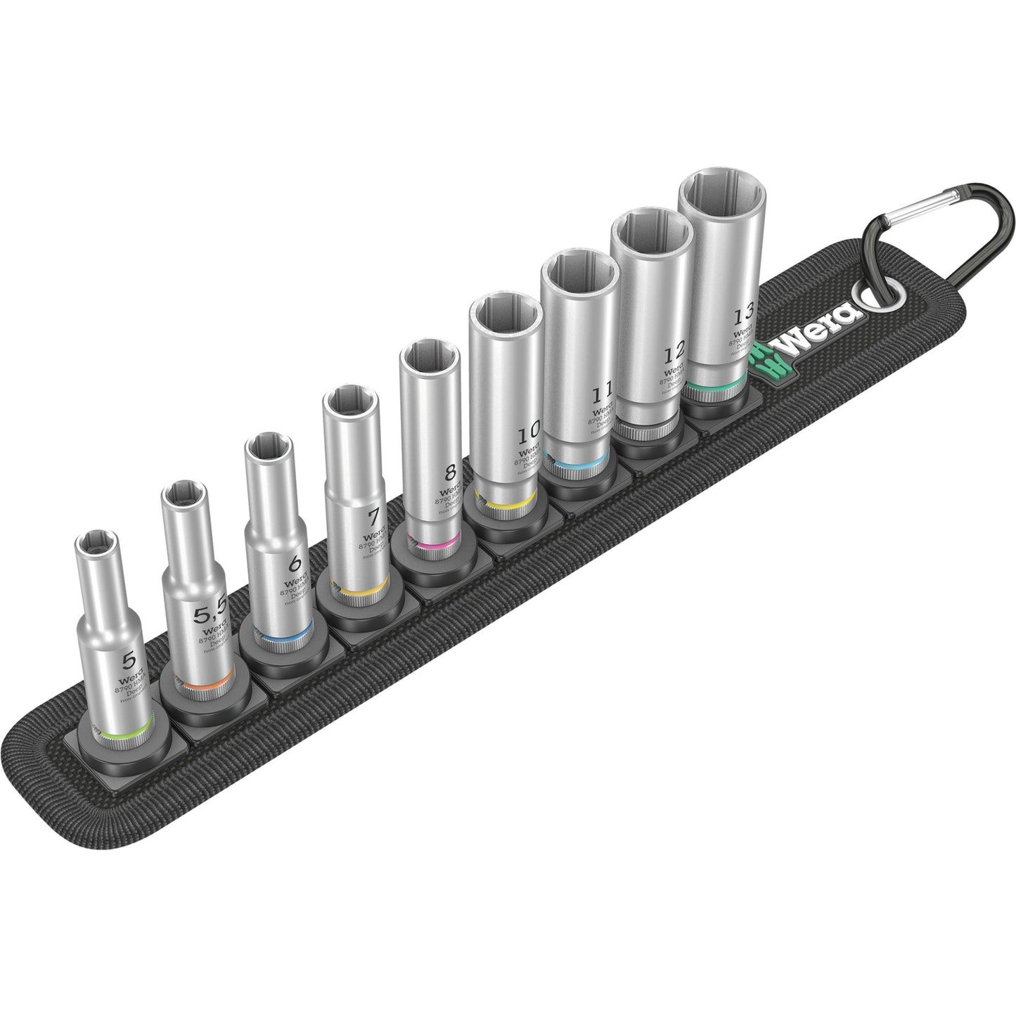 Wera belt a deep 1 doppenset, 1 4 dopsleutel (zwart, 9-delig)