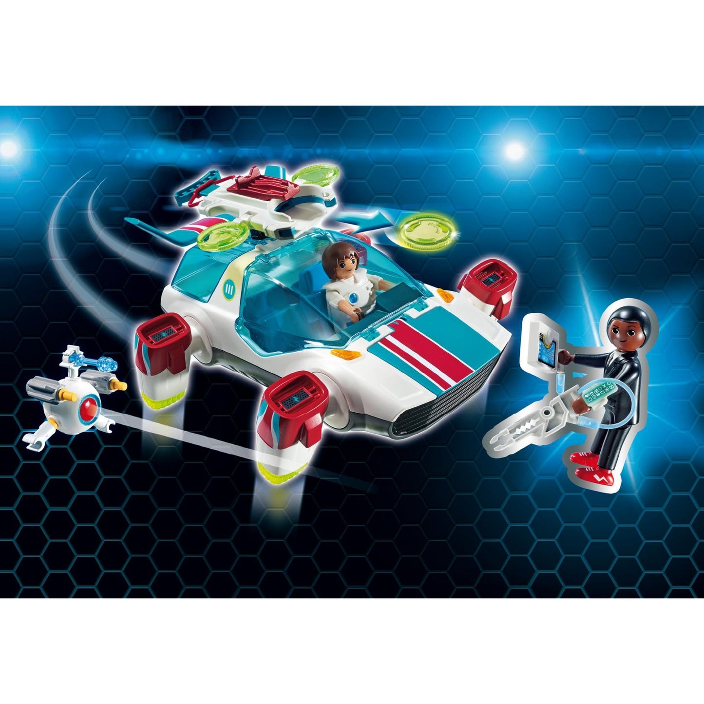 PLAYMOBIL super 4 - fulgurix met gene constructiespeelgoed (9002)