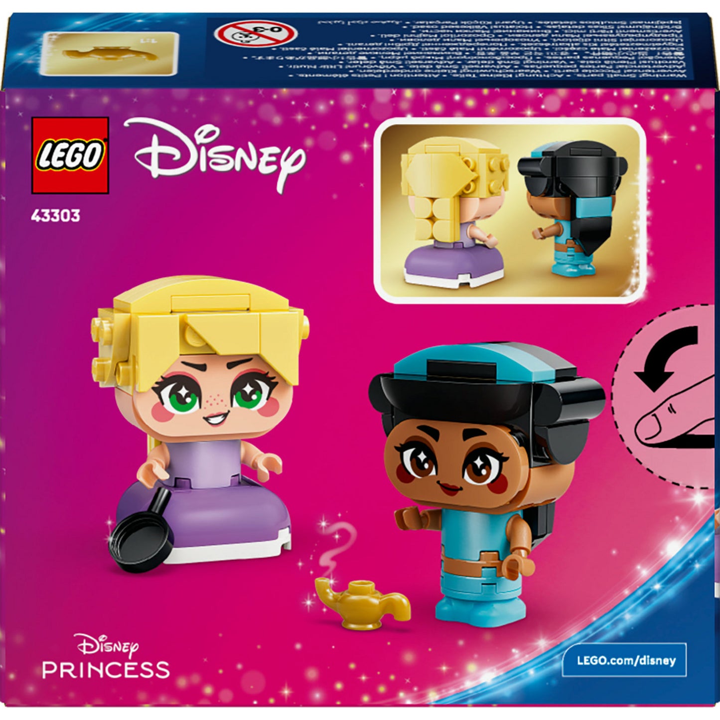 LEGO disney princess 43303 mini jasmine en rapunzel