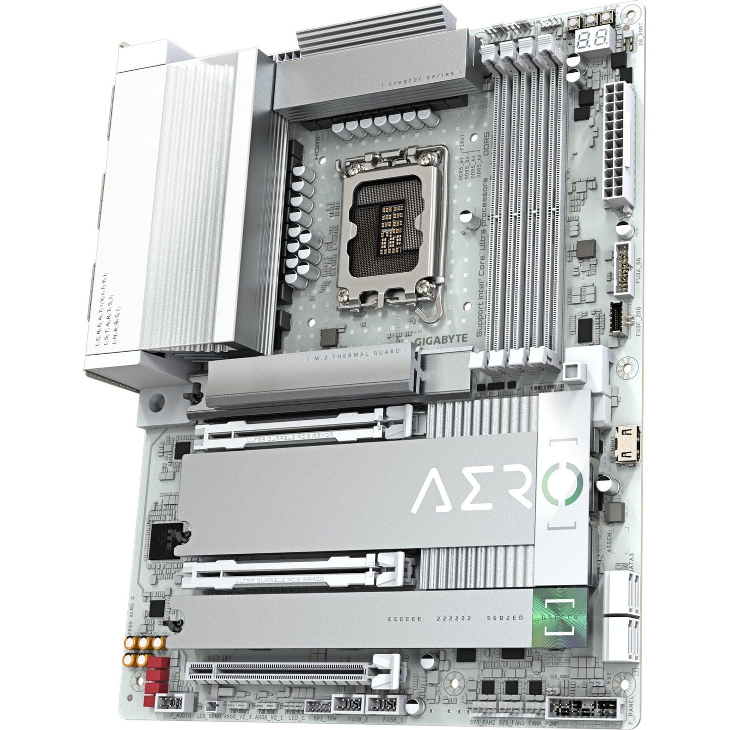 GIGABYTE z890 aero g socket 1851 moederbord (raid, 2x 2.5gb-lan, wi-fi 7, bt, sound, atx)