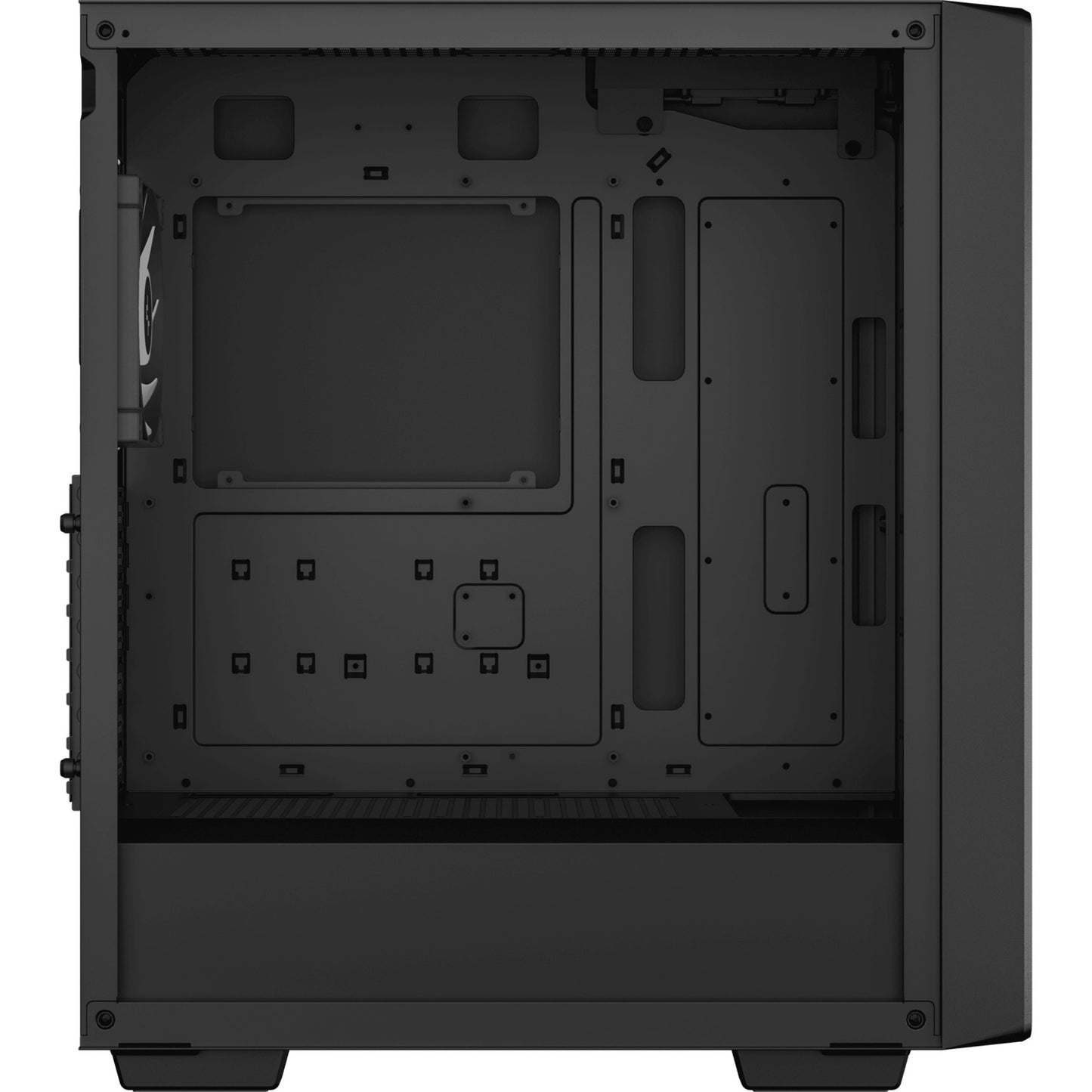 DeepCool cc560 v2 midi tower behuizing (zwart | 2x usb-a | tempered glass)
