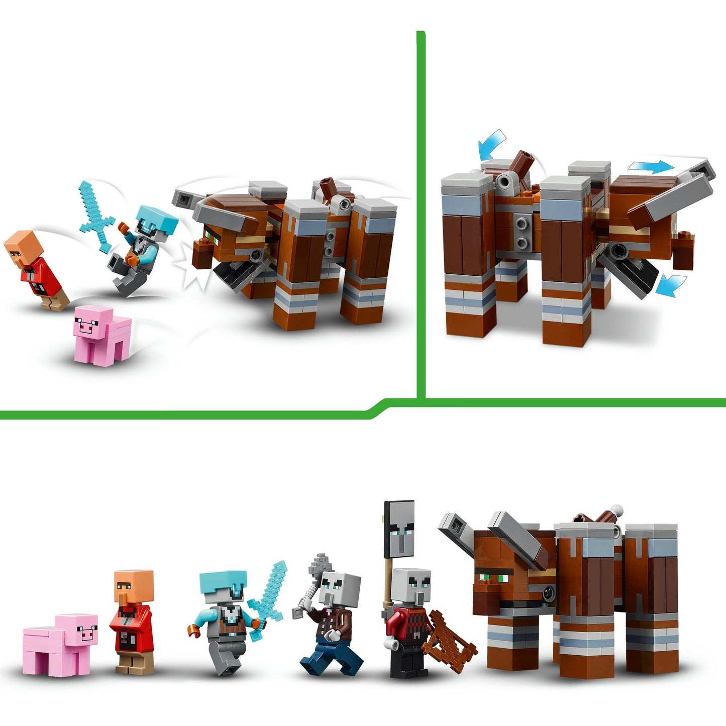 LEGO minecraft 21278 de plunderaar buitenpost en verwoester