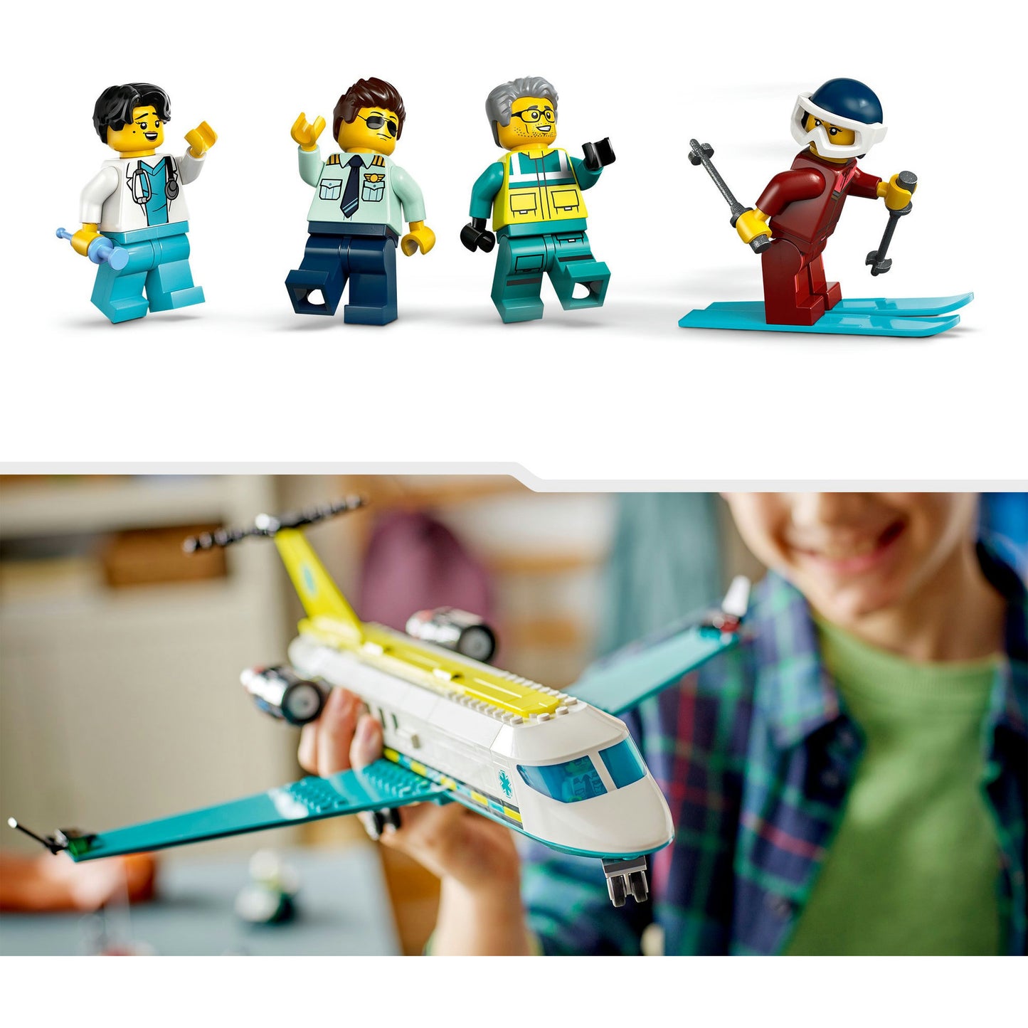 LEGO city - ambulancevliegtuig constructiespeelgoed (60465)