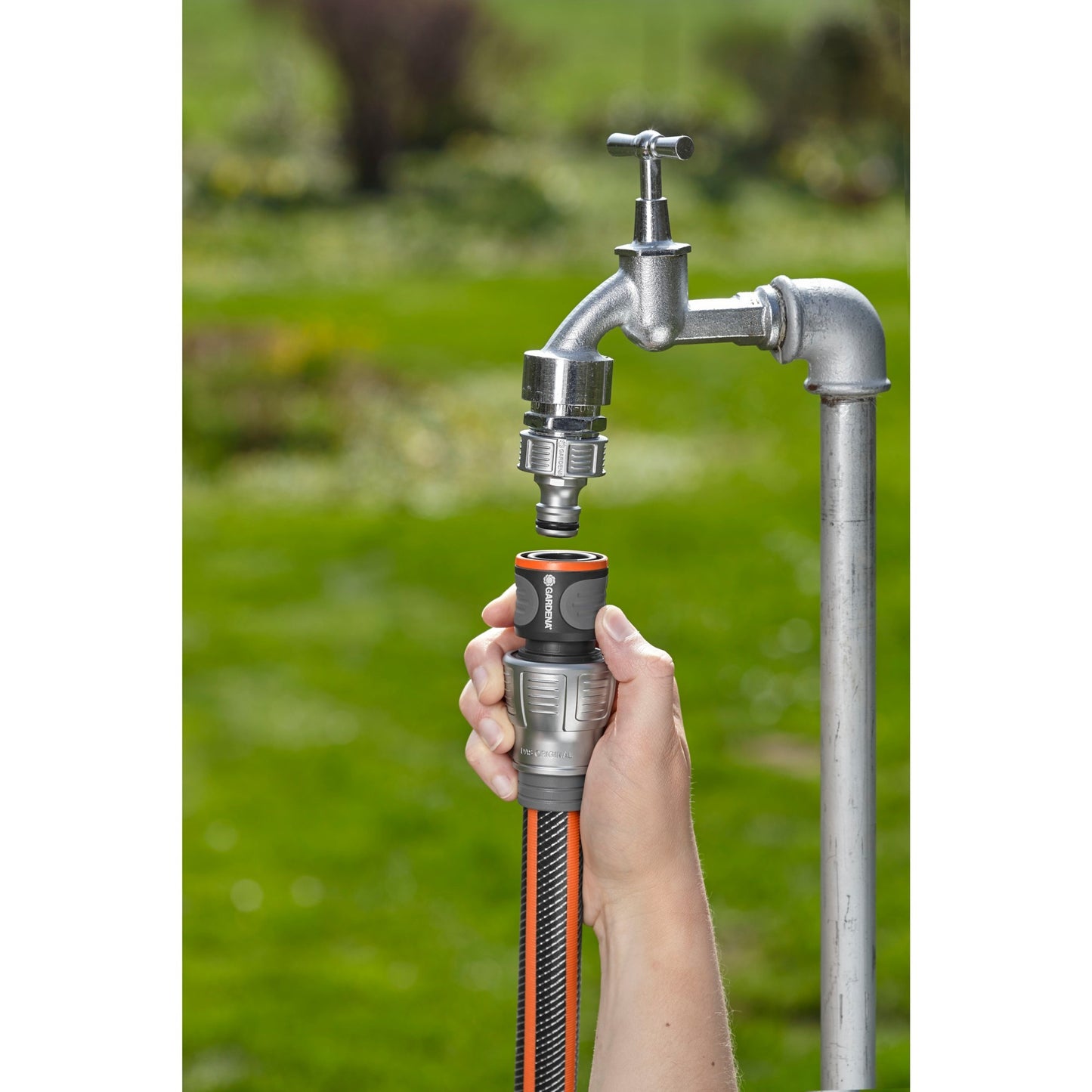 GARDENA premium slangstuk 19 mm (3 4 ) (grijs zilver, 18256-50)
