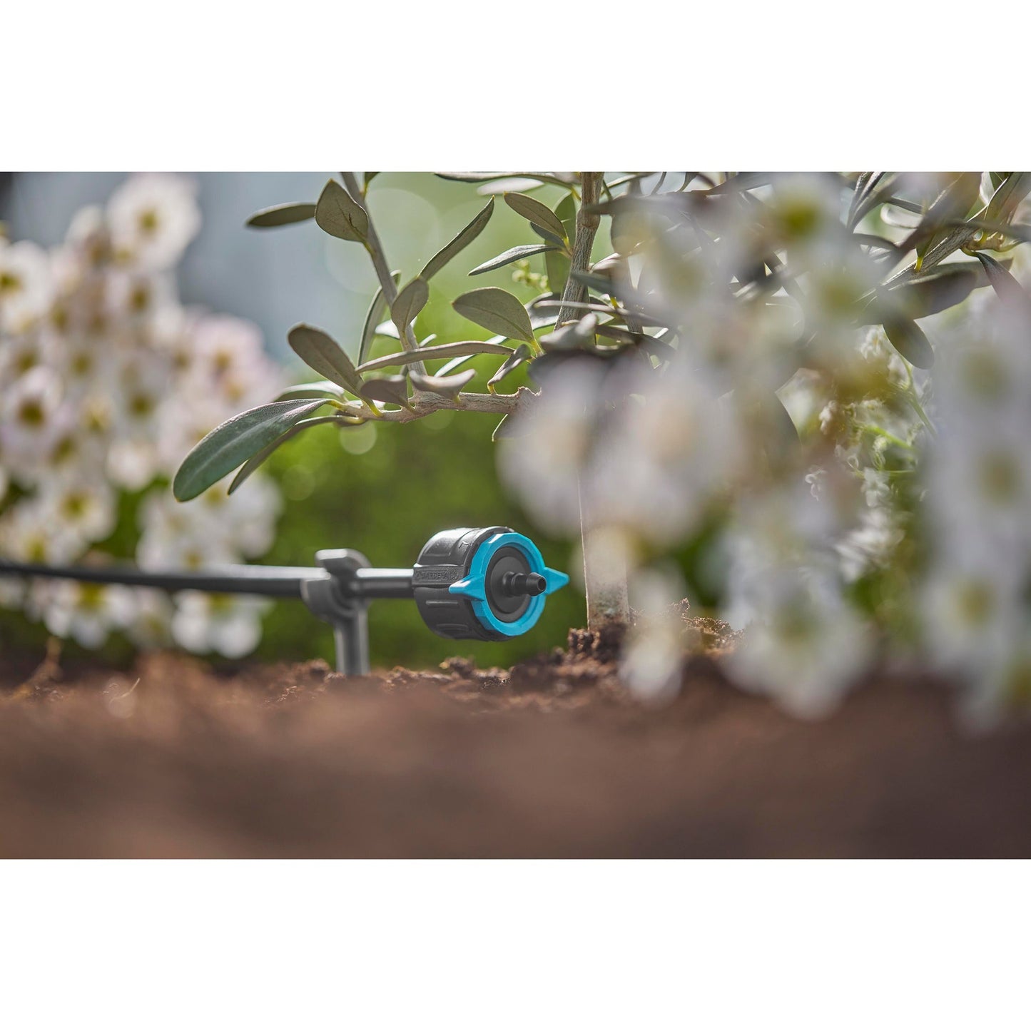 GARDENA verstelbare einddruppelaar, drukcompenserend. druppelaar (zwart turquoise, 5 stuks)