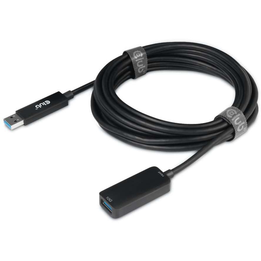 Club 3D usb-a 3.2 gen2 verlengkabel (zwart, 5 meter, 10 gbps)