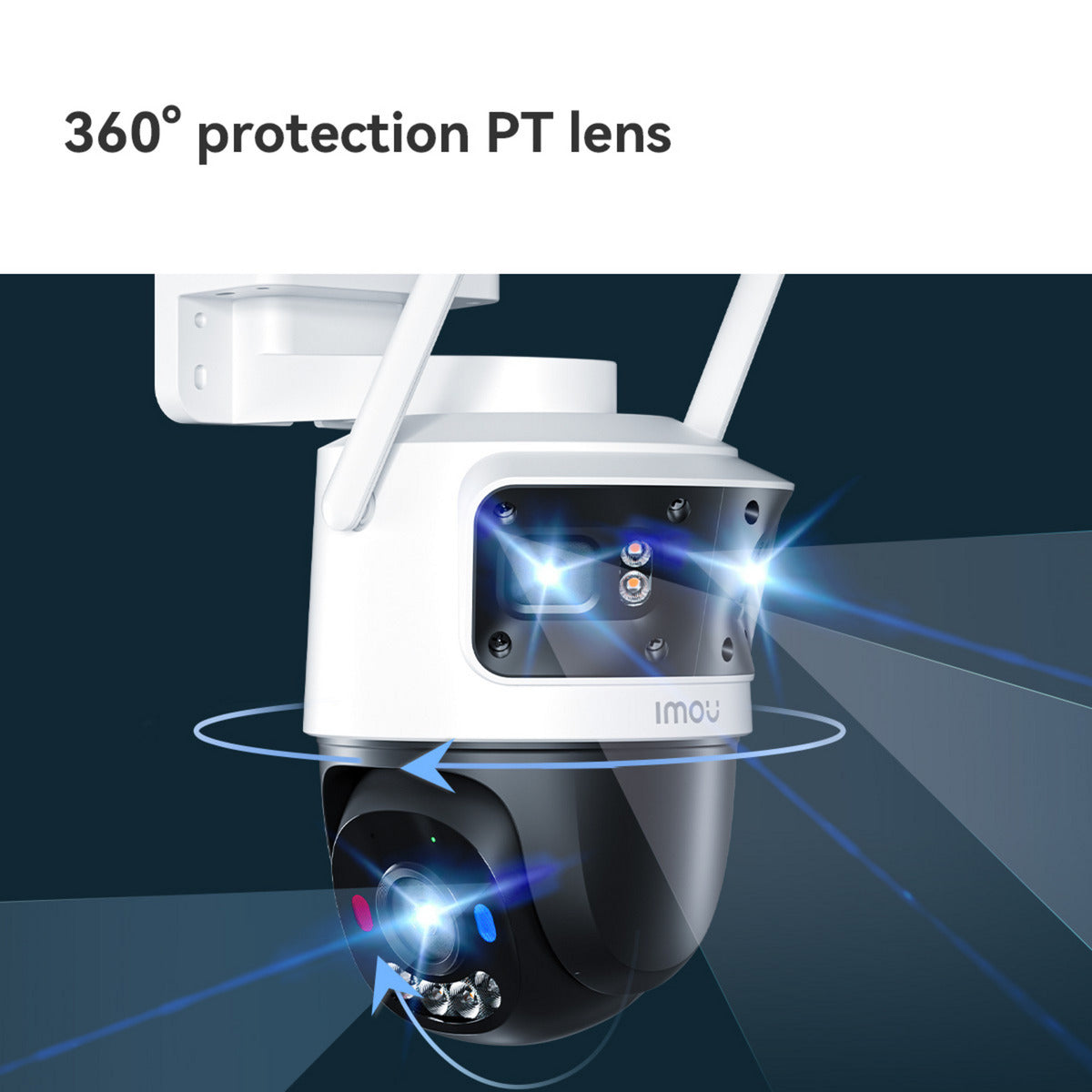 Imou Cruiser Triple beveiligingscamera (Wit, 11MP (3840×2160), Wifi 6)