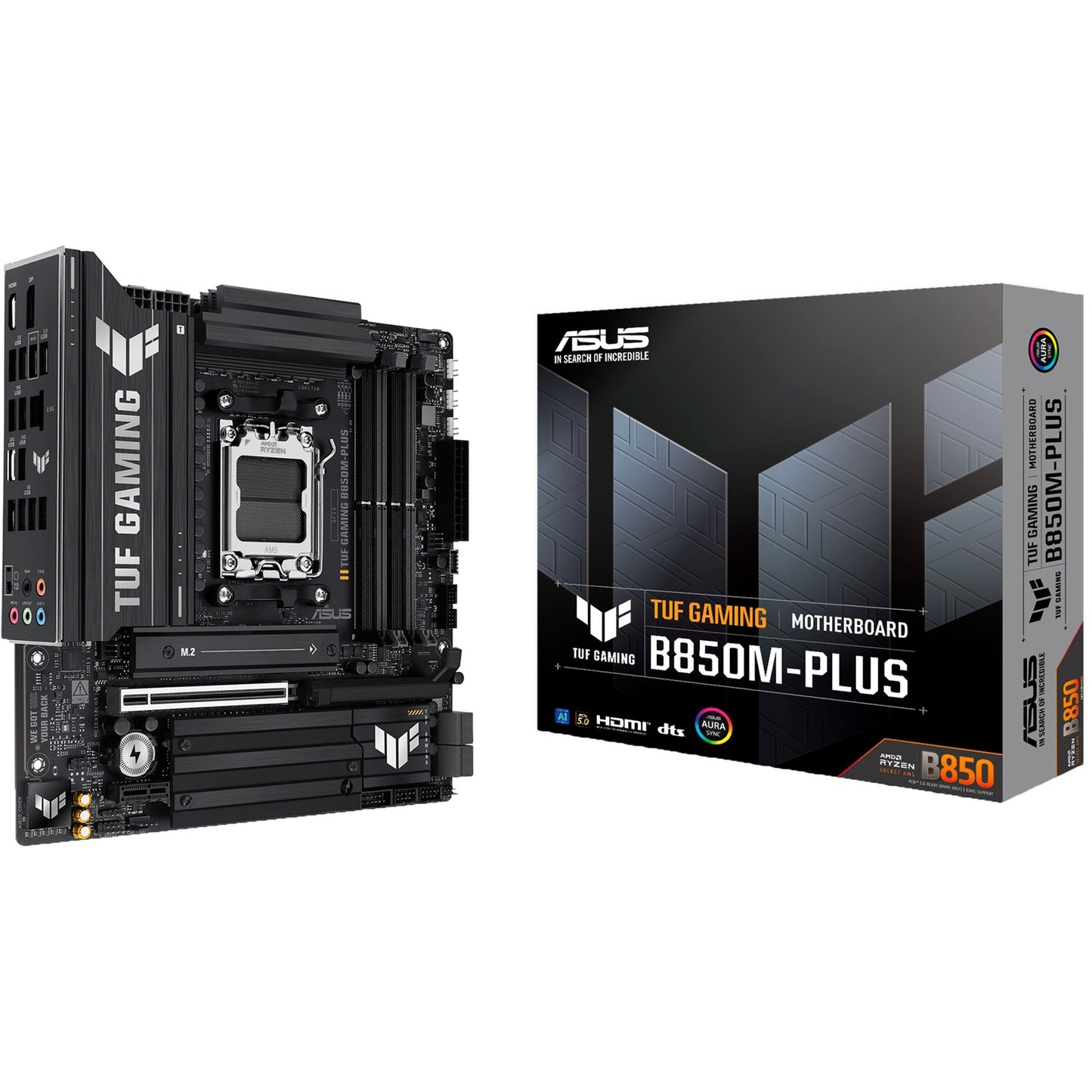 ASUS tuf gaming b850m-plus socket am5 moederbord (2.5 gbe-lan, sound, µatx)