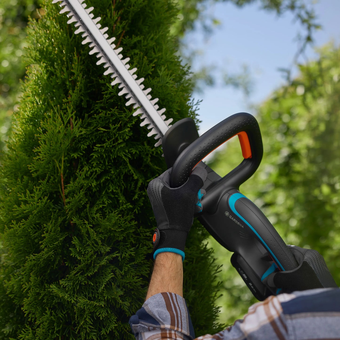 GARDENA accuheggenschaar easycut 55 18v solo (grijs turquoise, 14735-55, accu en oplader niet inbegrepen)
